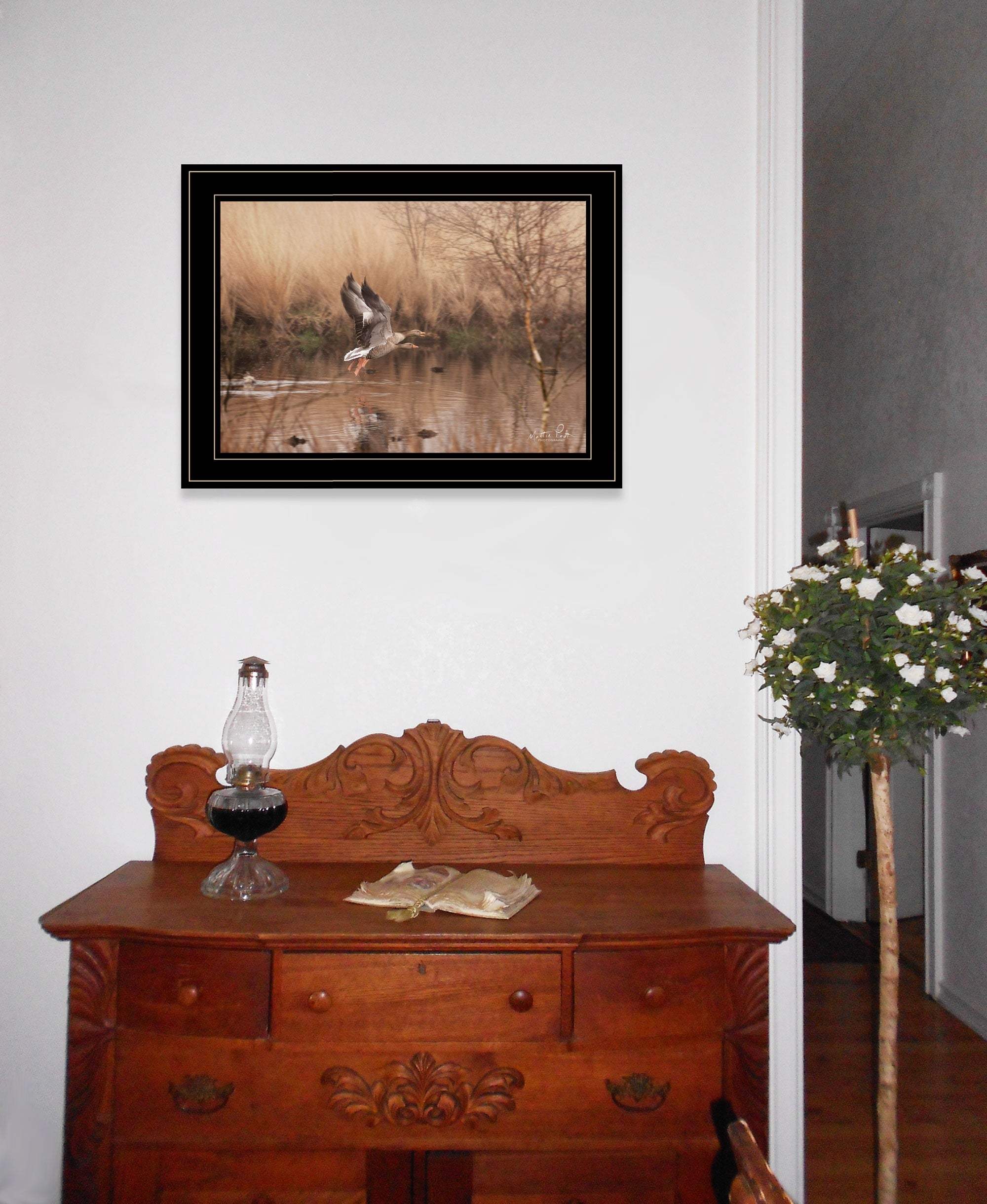 Fly Away 5 Black Framed Print Wall Art - Image 5