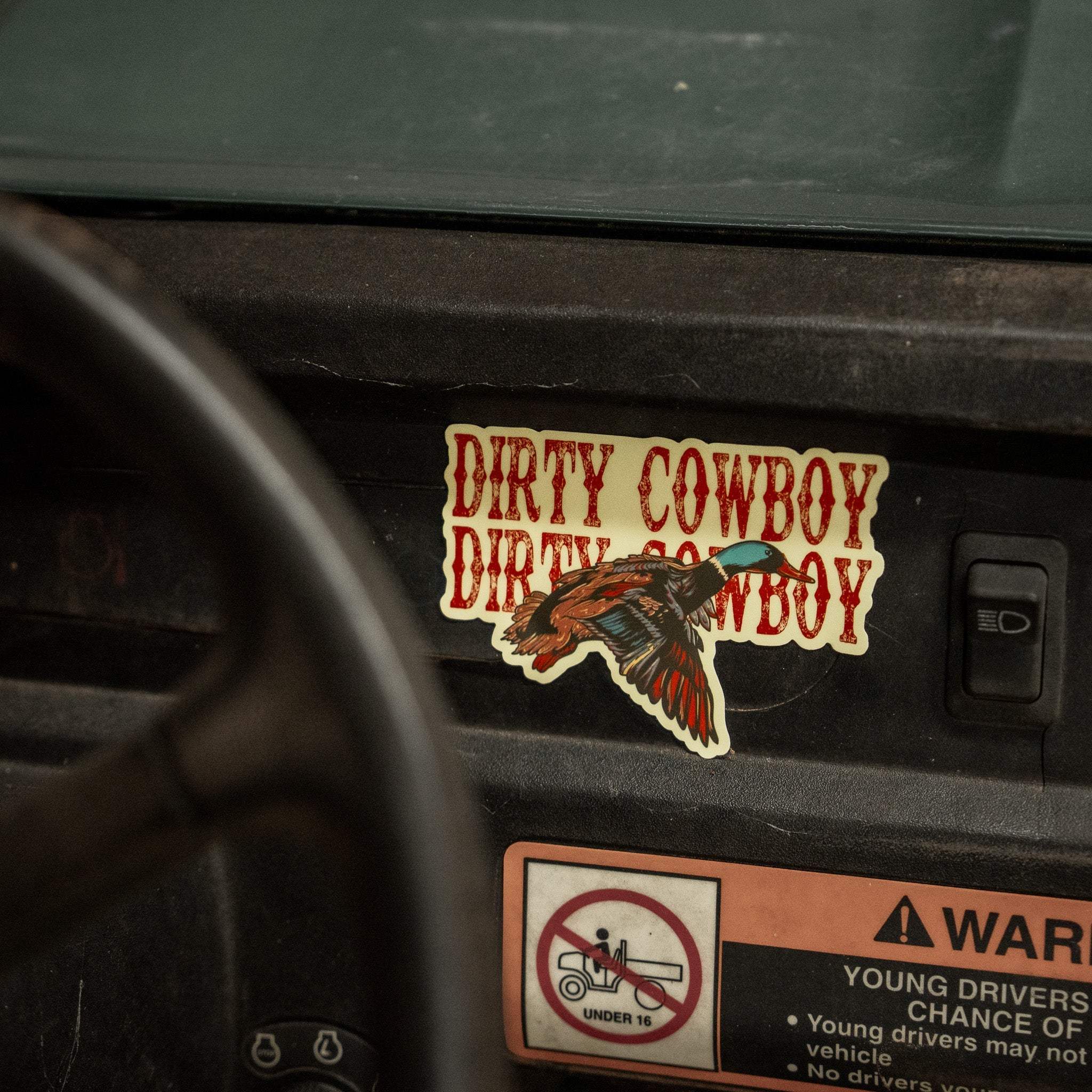 Flying Duck Dirty Cowboy Decal - Image 3