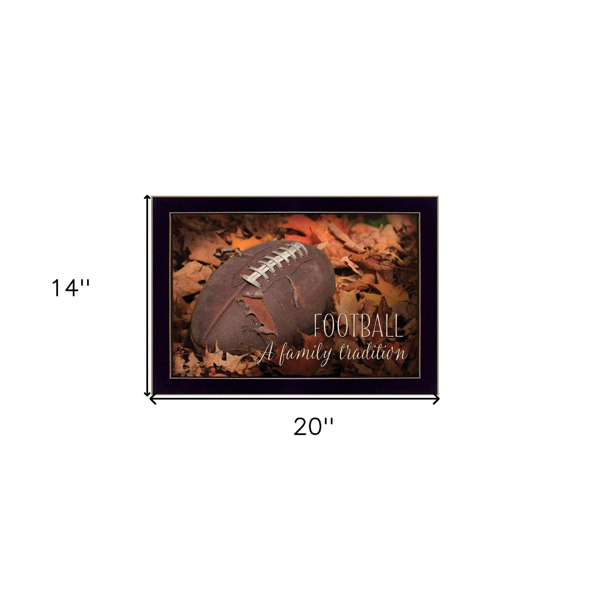 Football A Family Tradition Black Framed Print Wall Art - Image 6