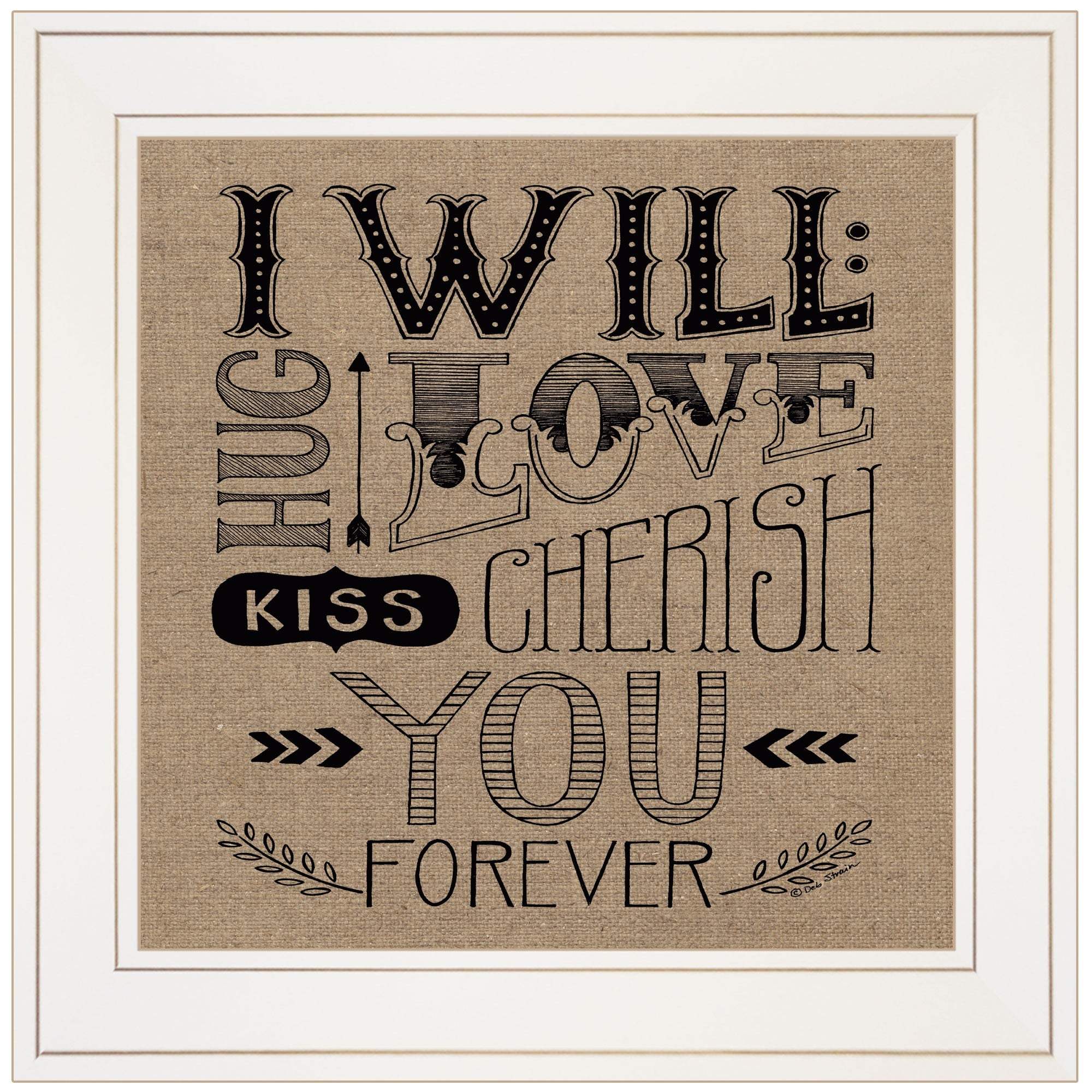 Forever 1 White Framed Print Wall Art - Image 2