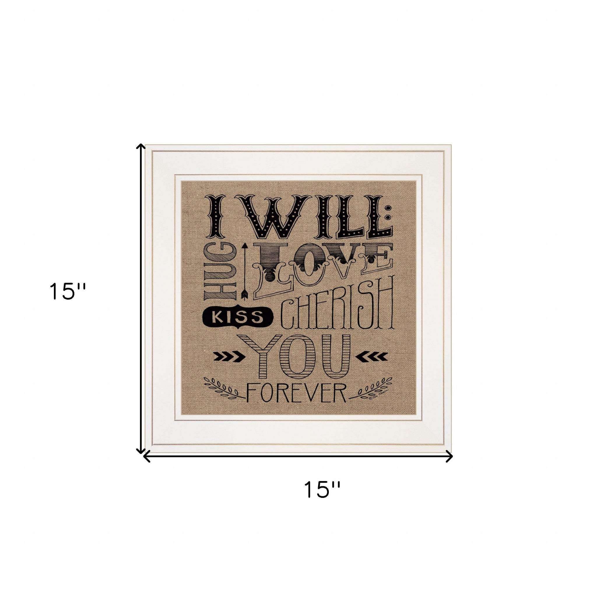 Forever 1 White Framed Print Wall Art - Image 6