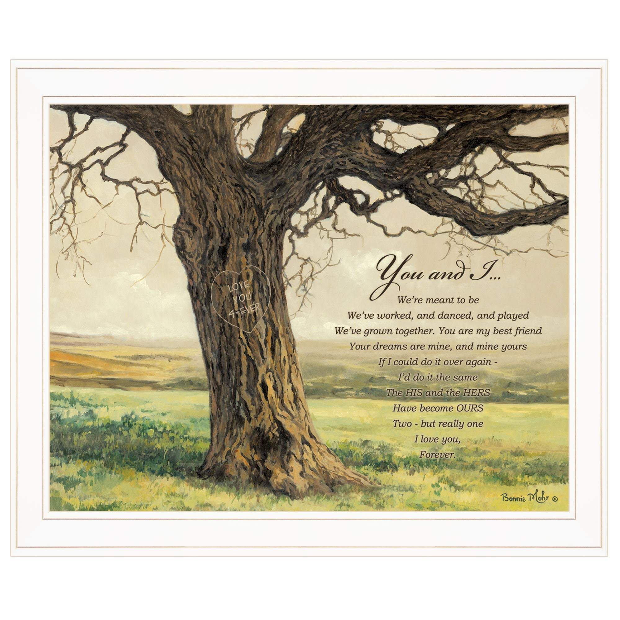 Forever 3 White Framed Print Wall Art - Image 2