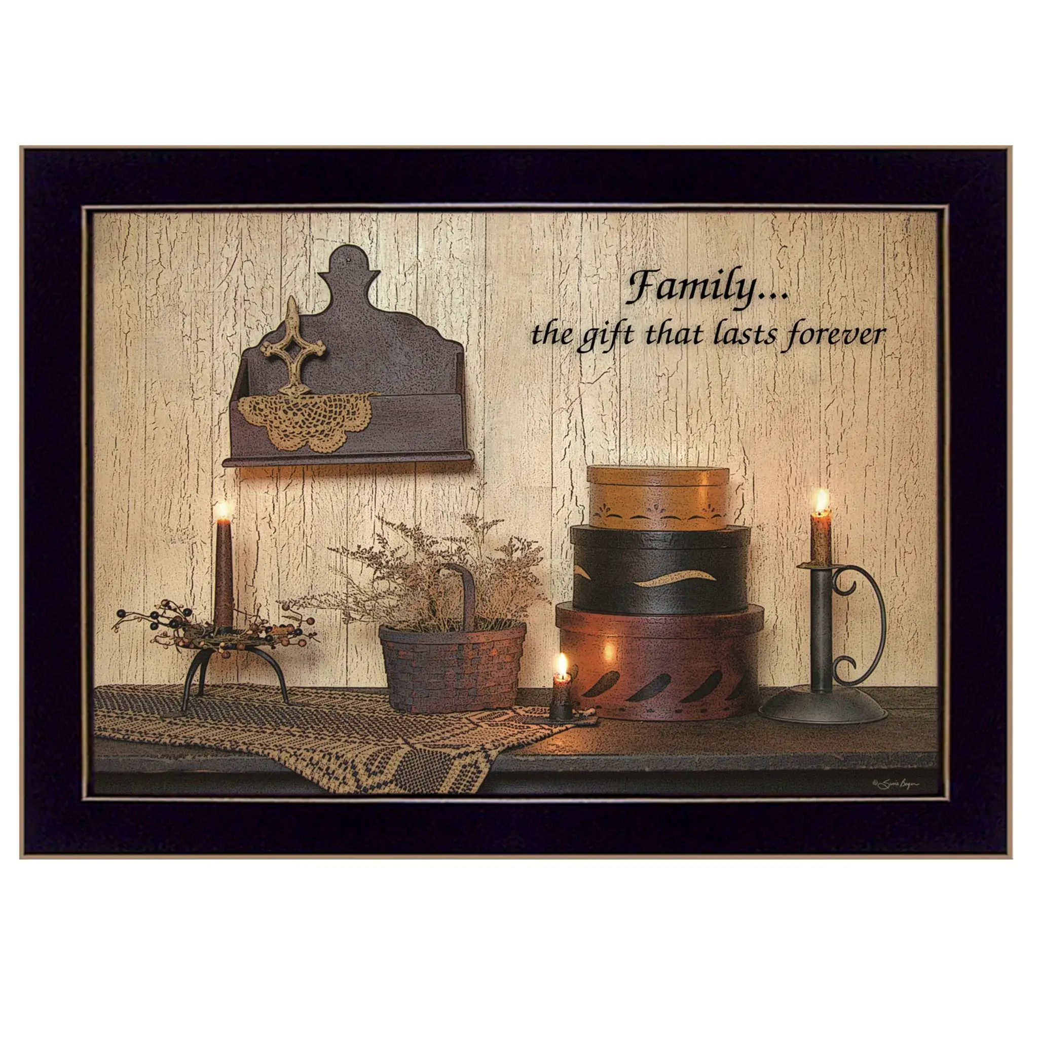Forever Family 1 Black Framed Print Wall Art - Image 2