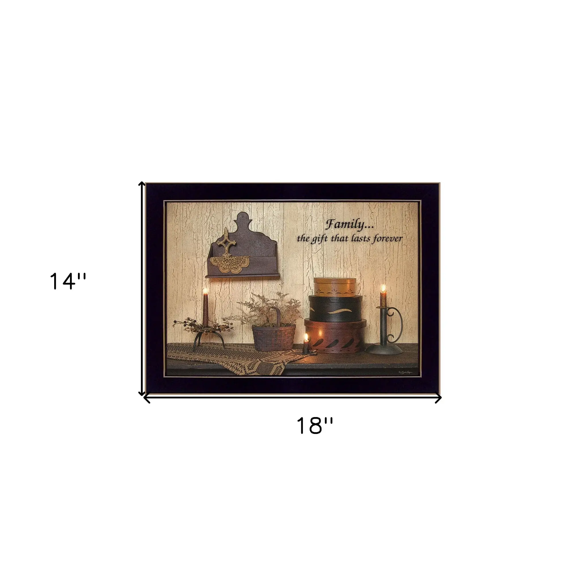 Forever Family 1 Black Framed Print Wall Art - Image 6