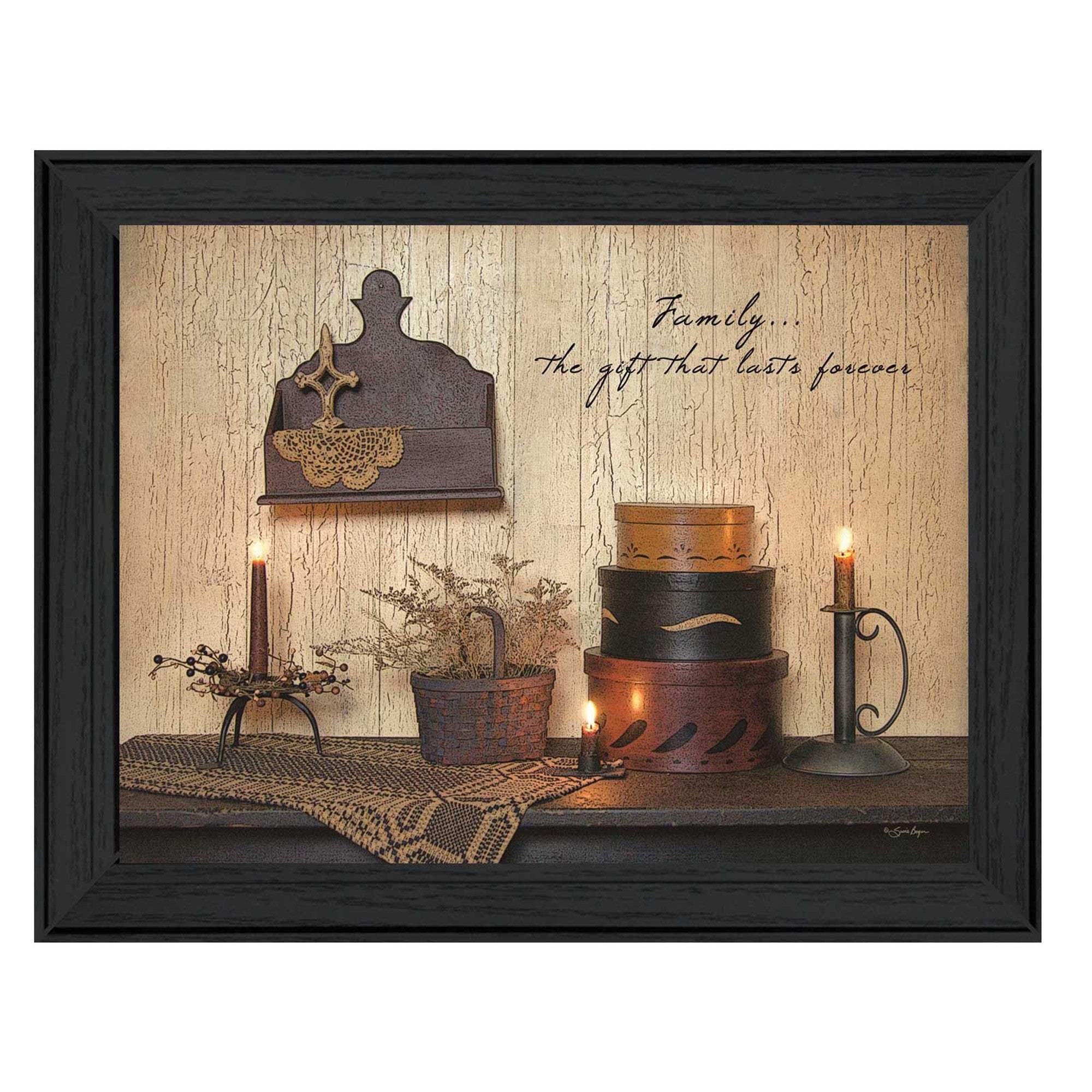 Forever Family 2 Black Framed Print Wall Art - Image 2