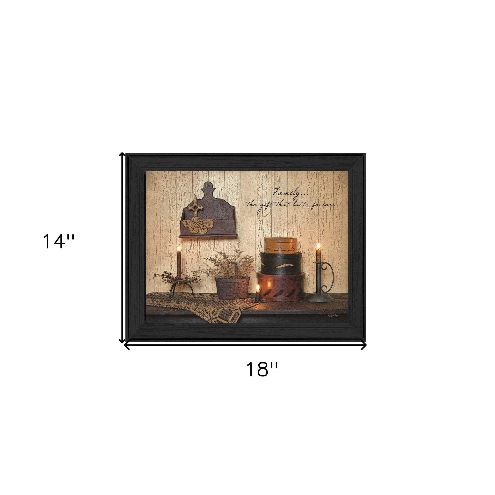 Forever Family 2 Black Framed Print Wall Art - Image 6