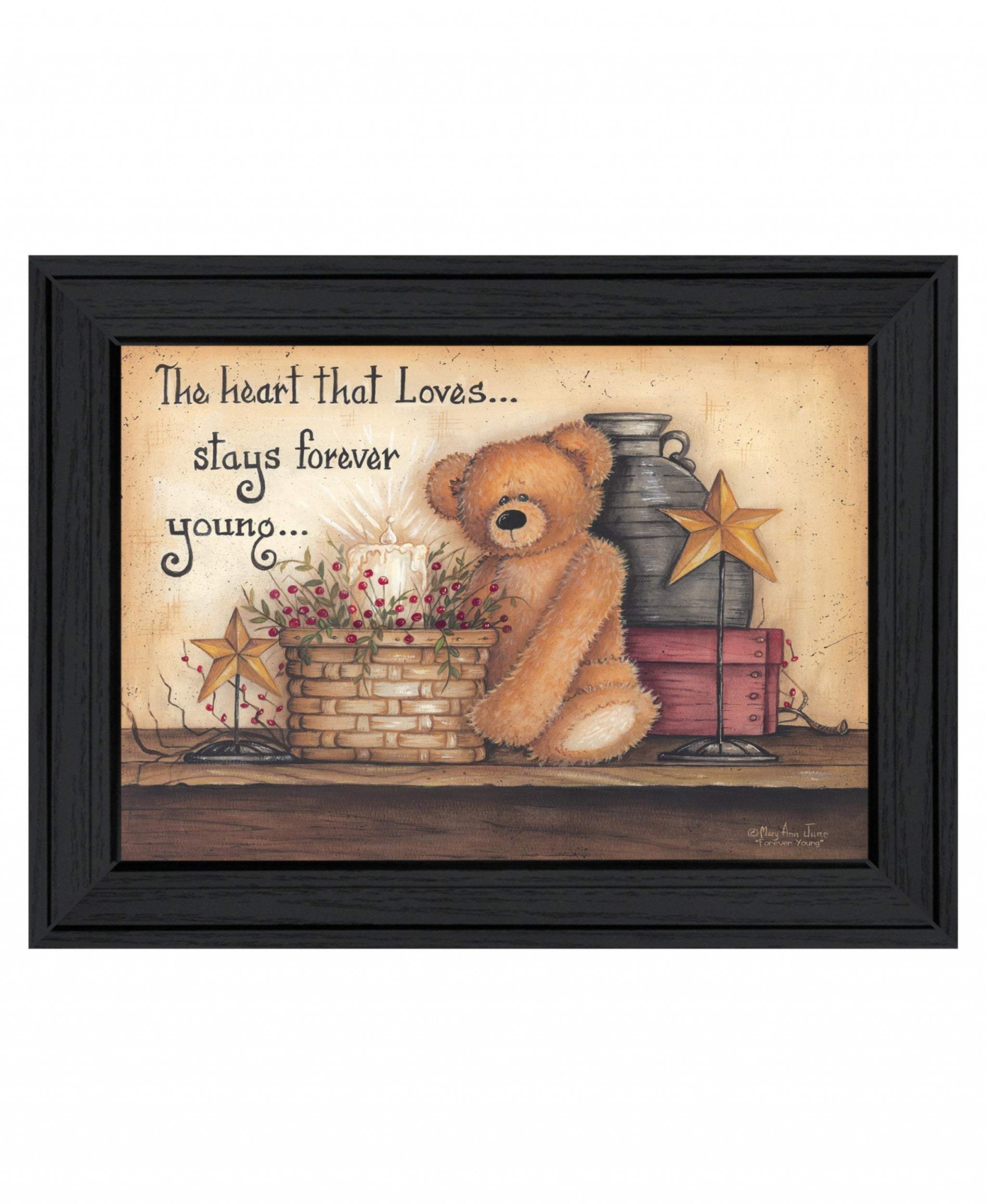 Forever Young 1 Black Framed Print Wall Art - Image 2