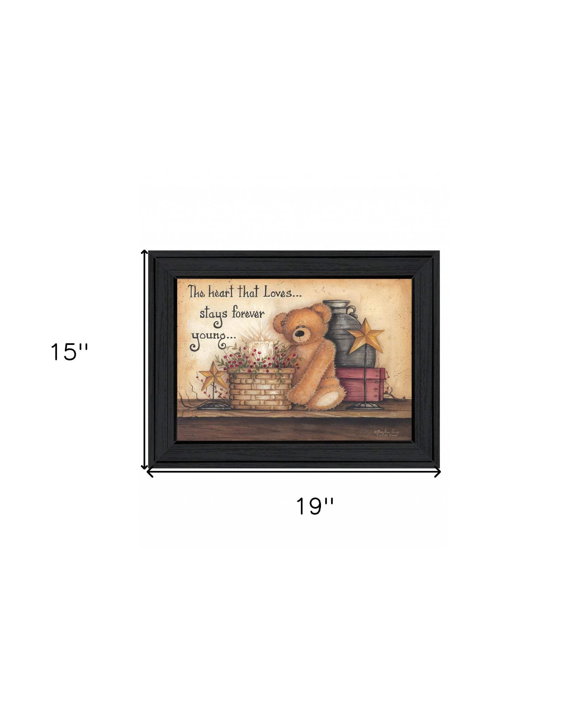 Forever Young 1 Black Framed Print Wall Art - Image 4