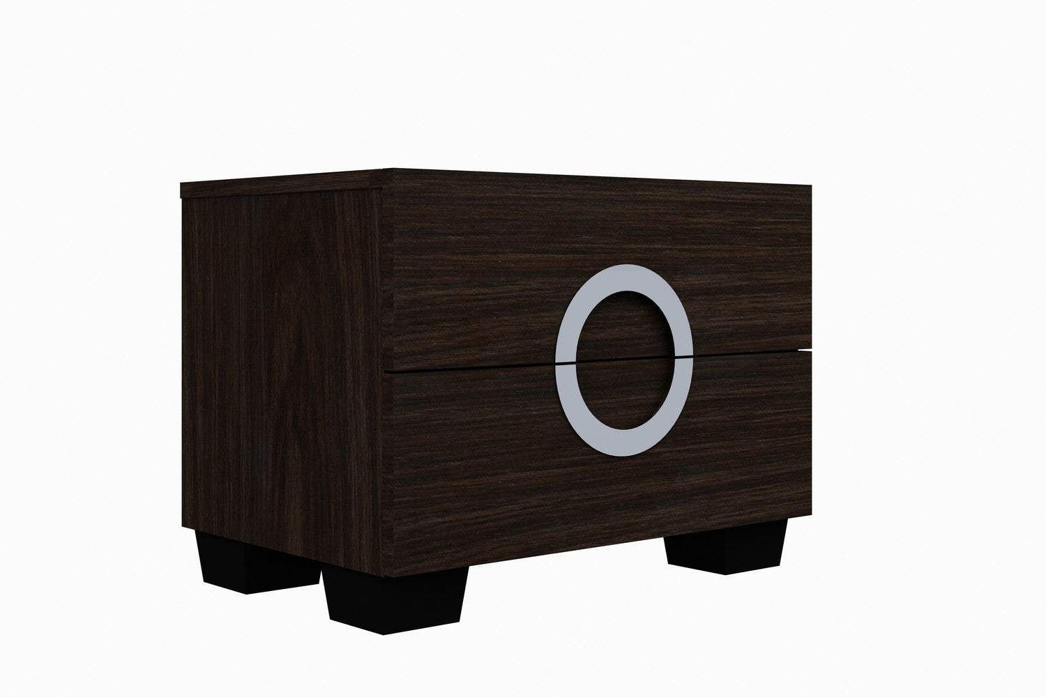 Four Piece Wood Brown Solid Wood Bedroom Set With Mirror - Image 4