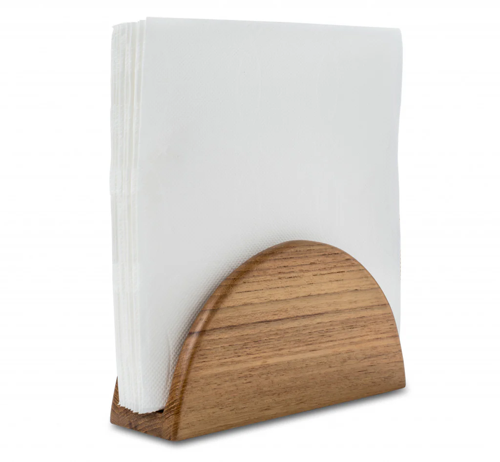 Free Standing 5.88 " Wood Napkin Holder - Image 4