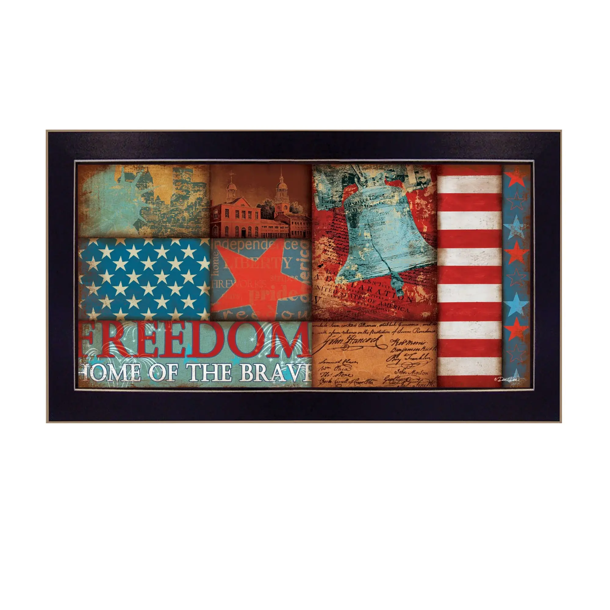 Freedom Black Framed Print Wall Art - Image 2