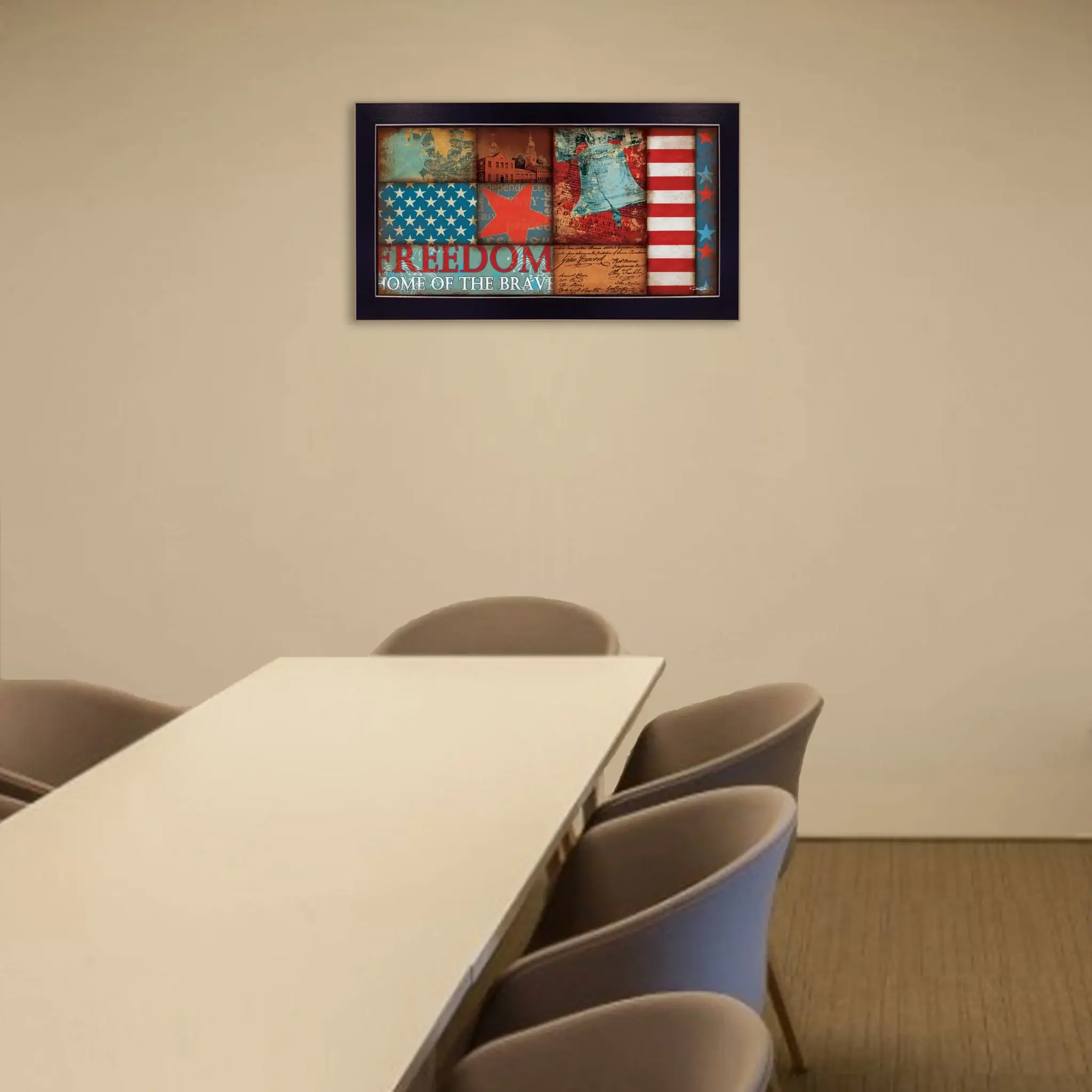 Freedom Black Framed Print Wall Art - Image 4