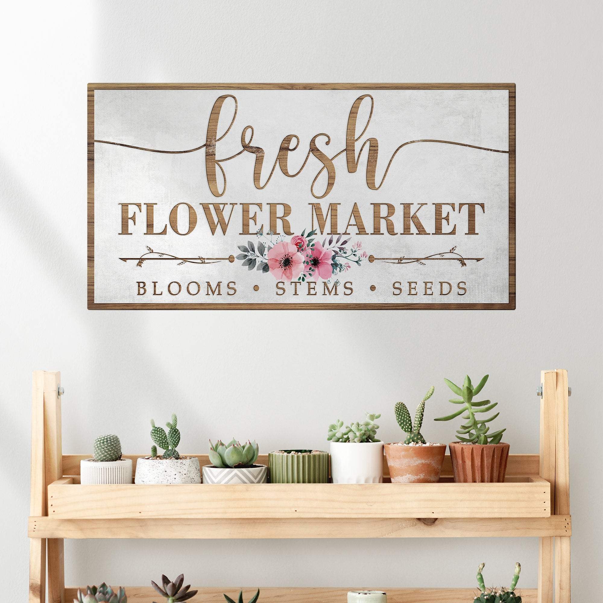 Fresh Flower Market Sign - Image 2