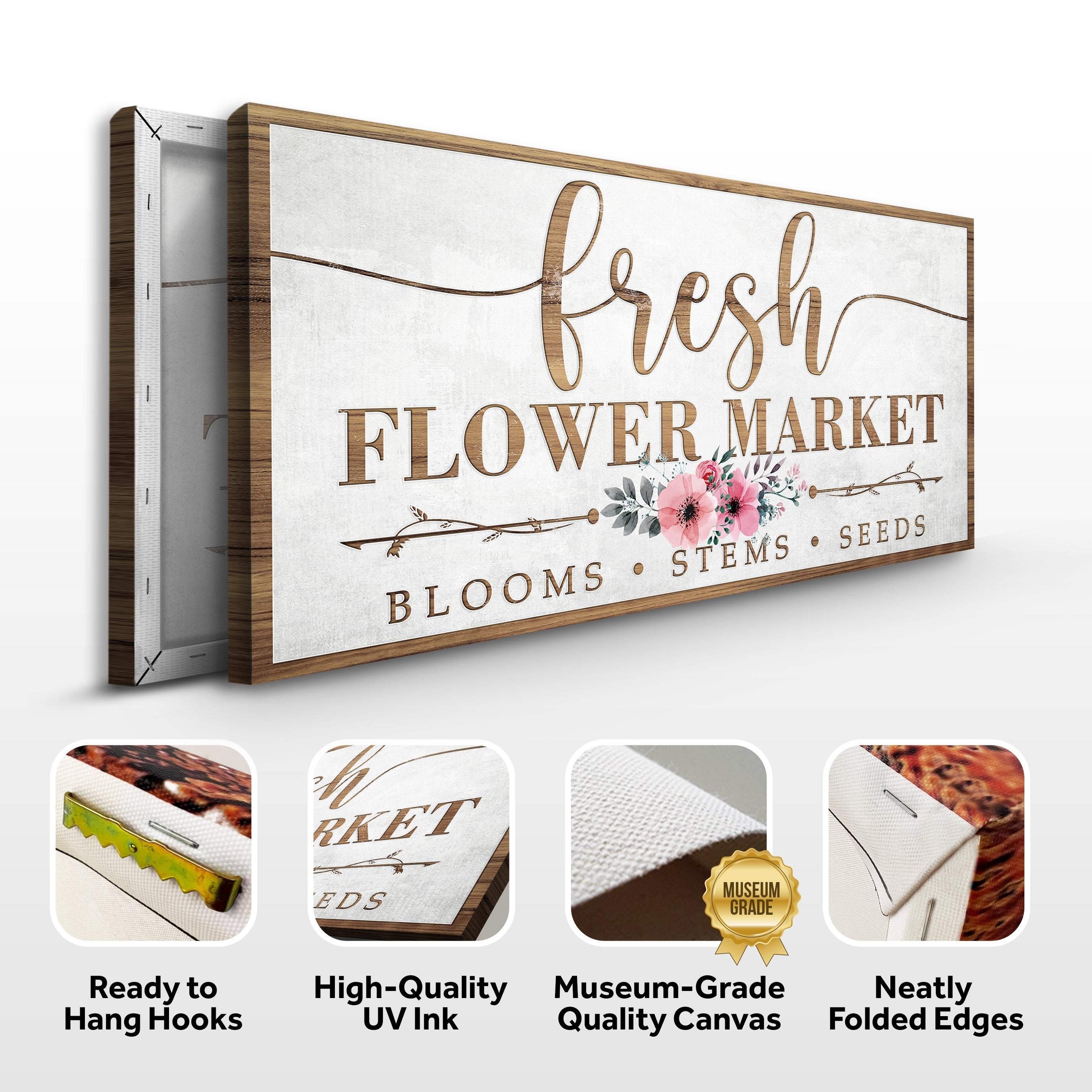 Fresh Flower Market Sign - Image 4
