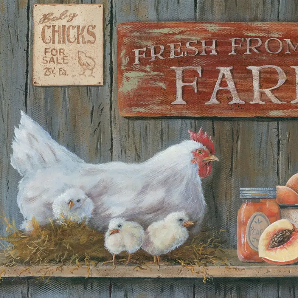 Fresh from the Farm 1 Black Framed Print Wall Art - Image 4