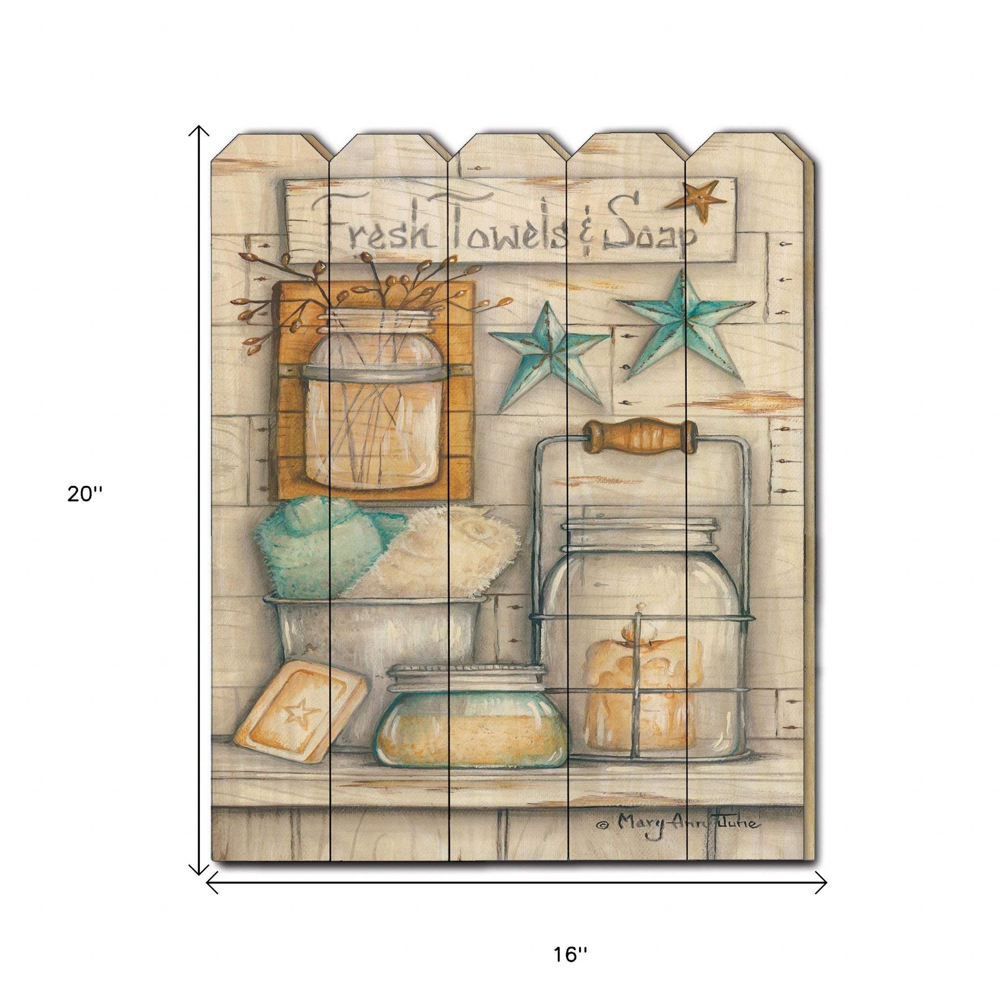 Fresh Towels and Soap Unframed Print Bathroom Wall Art - Image 5