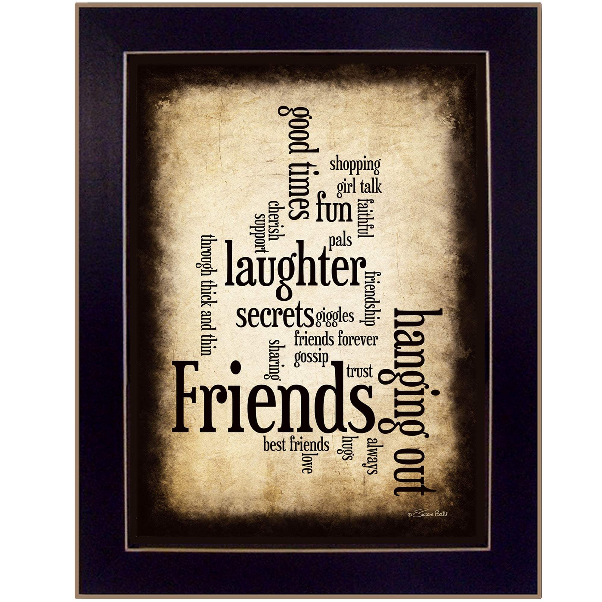 Friends 4 Black Framed Print Wall Art - Image 2