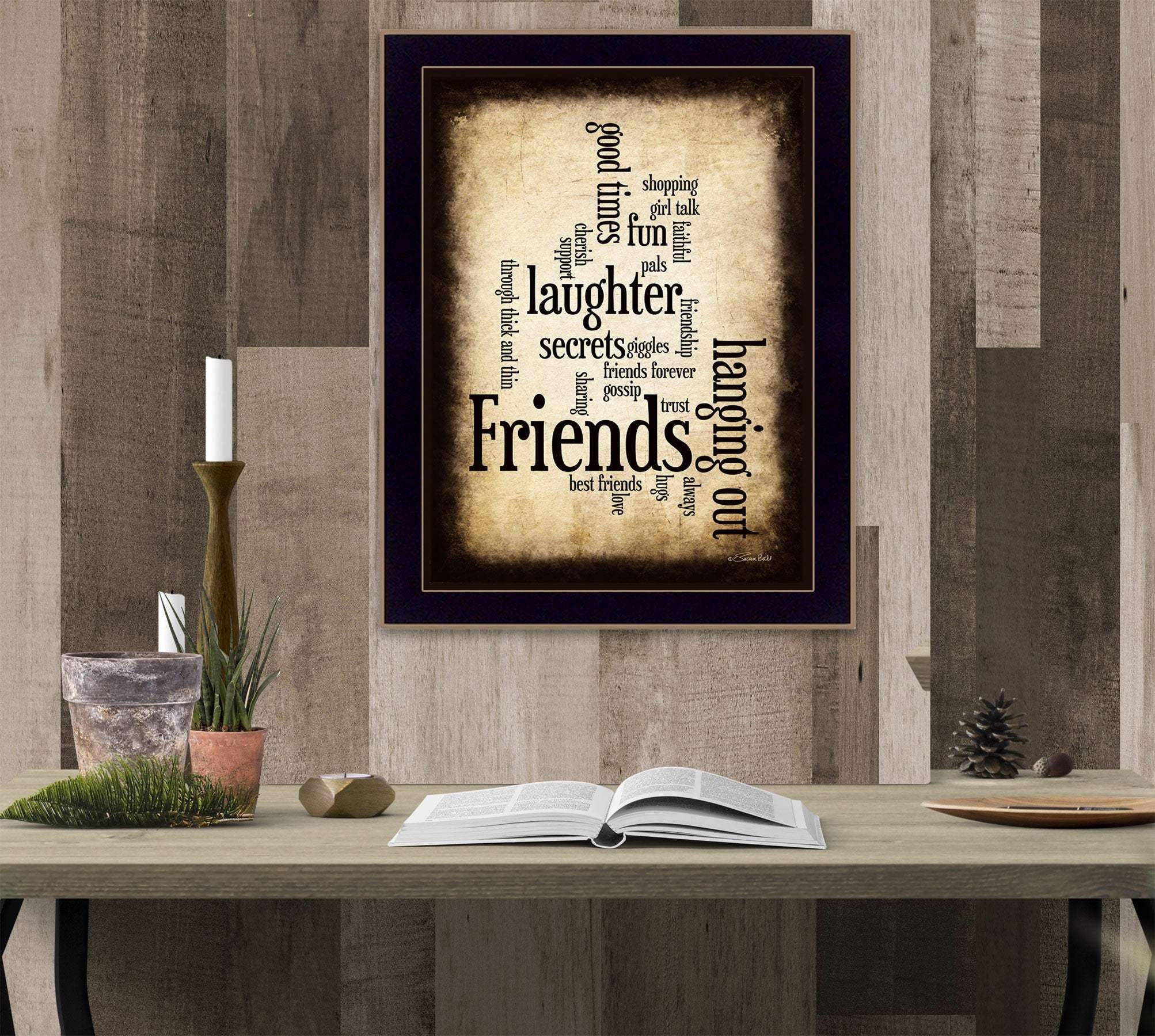 Friends 4 Black Framed Print Wall Art - Image 5