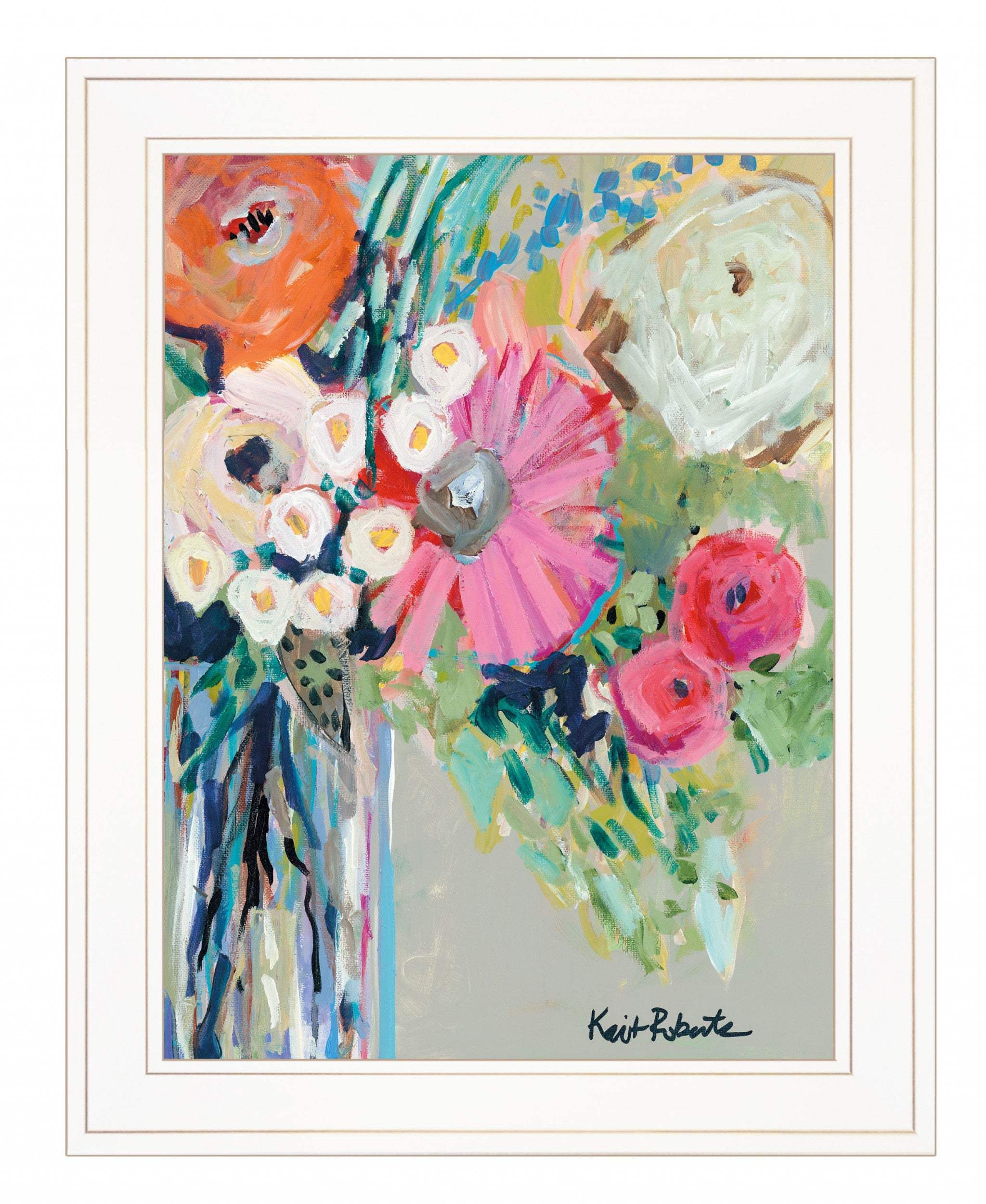 From Mrs Hazels Garden 1 White Framed Print Wall Art - Image 2