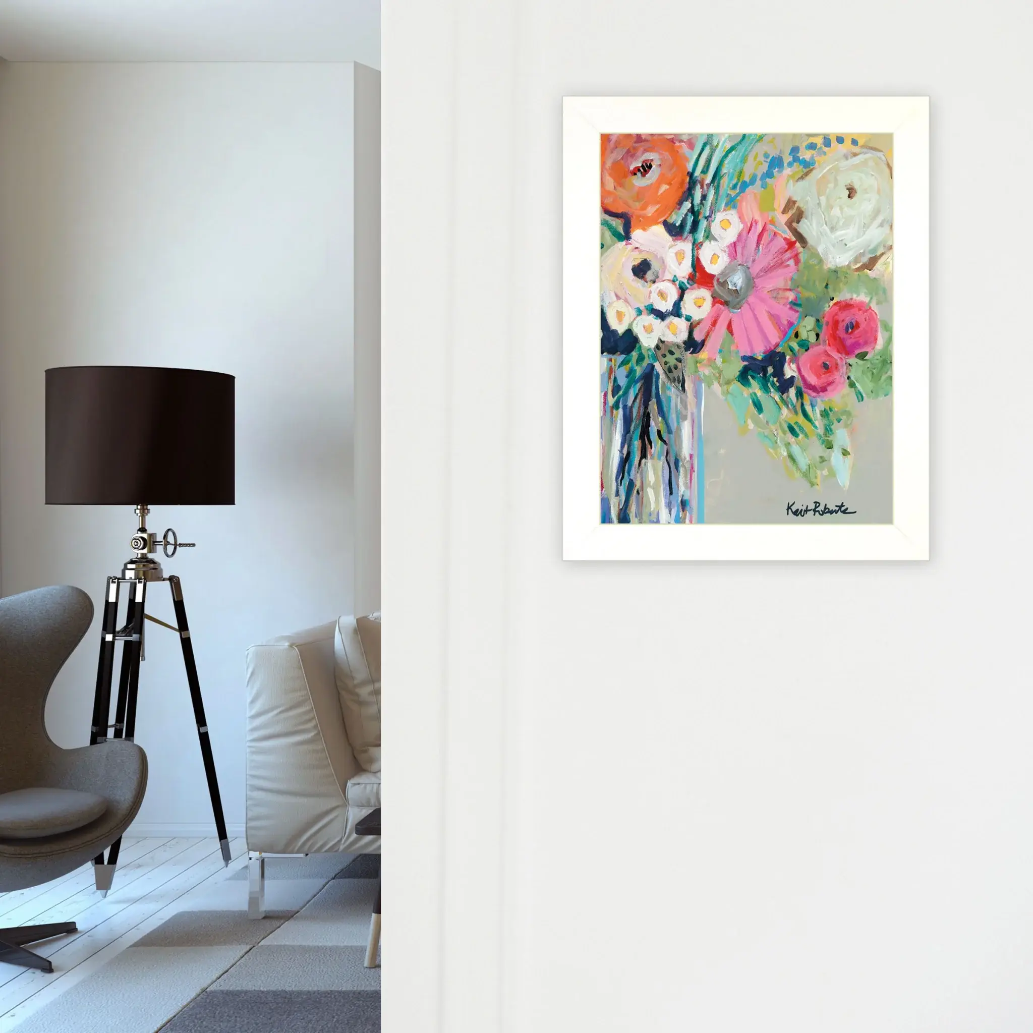 From Mrs Hazels Garden 3 White Framed Print Wall Art - Image 3