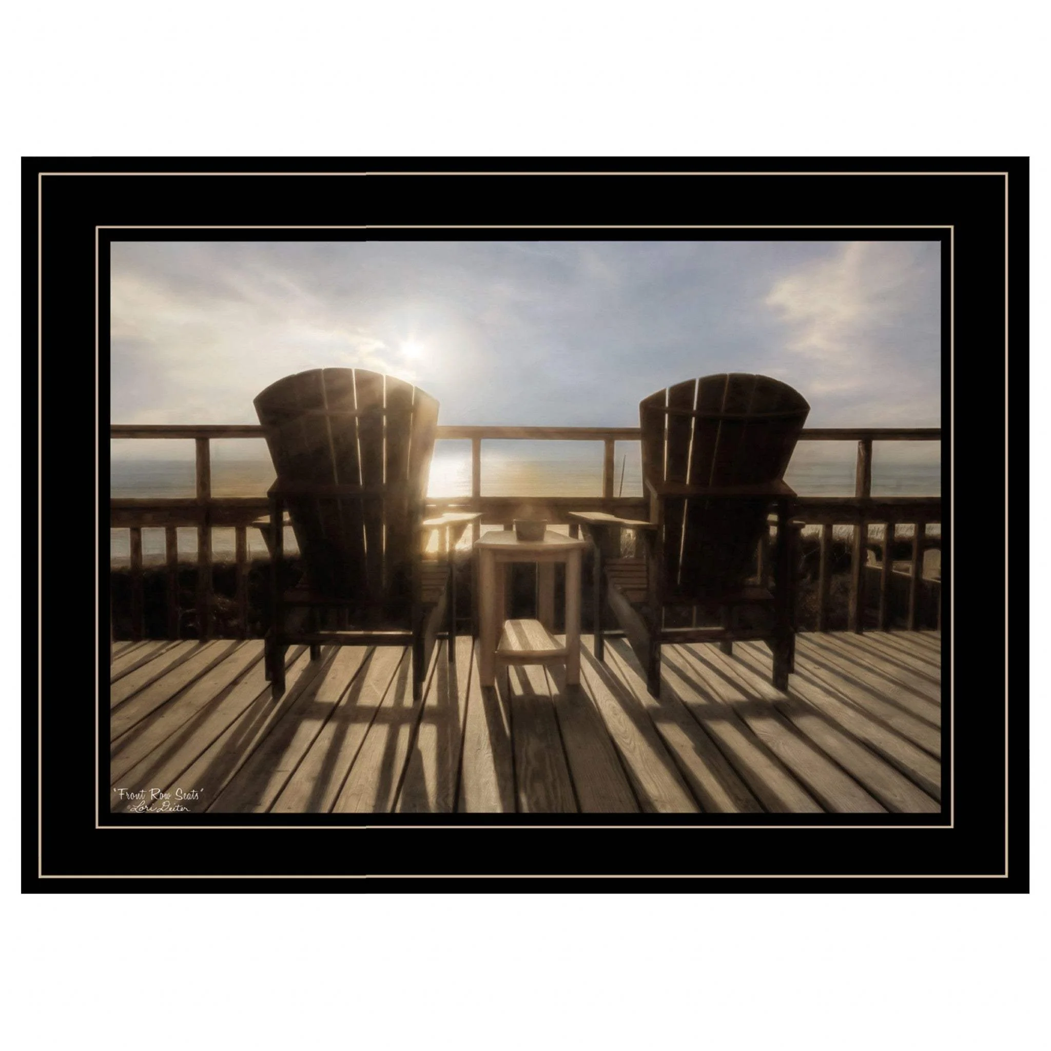 Front Row Seats 1 Black Framed Print Wall Art - Image 2