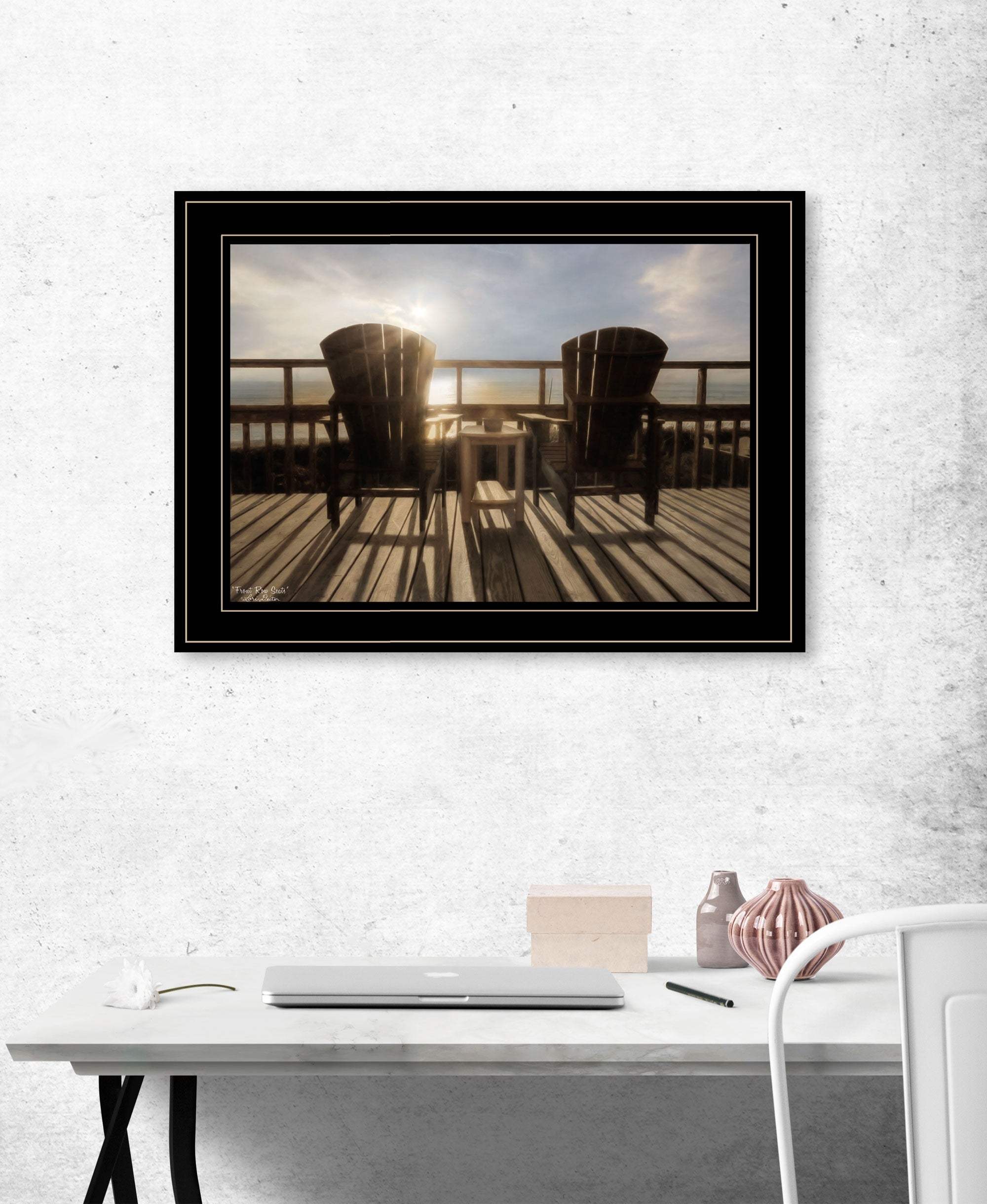 Front Row Seats 1 Black Framed Print Wall Art - Image 7