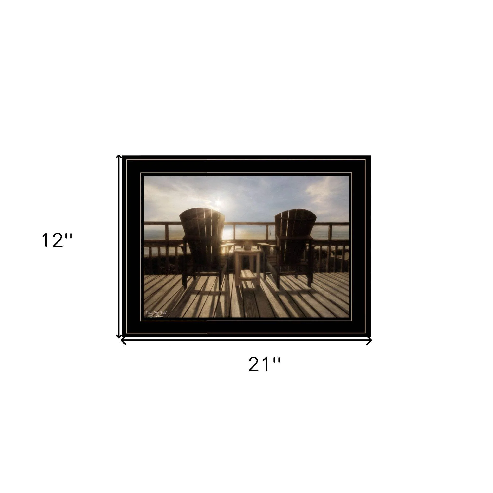Front Row Seats 1 Black Framed Print Wall Art - Image 8