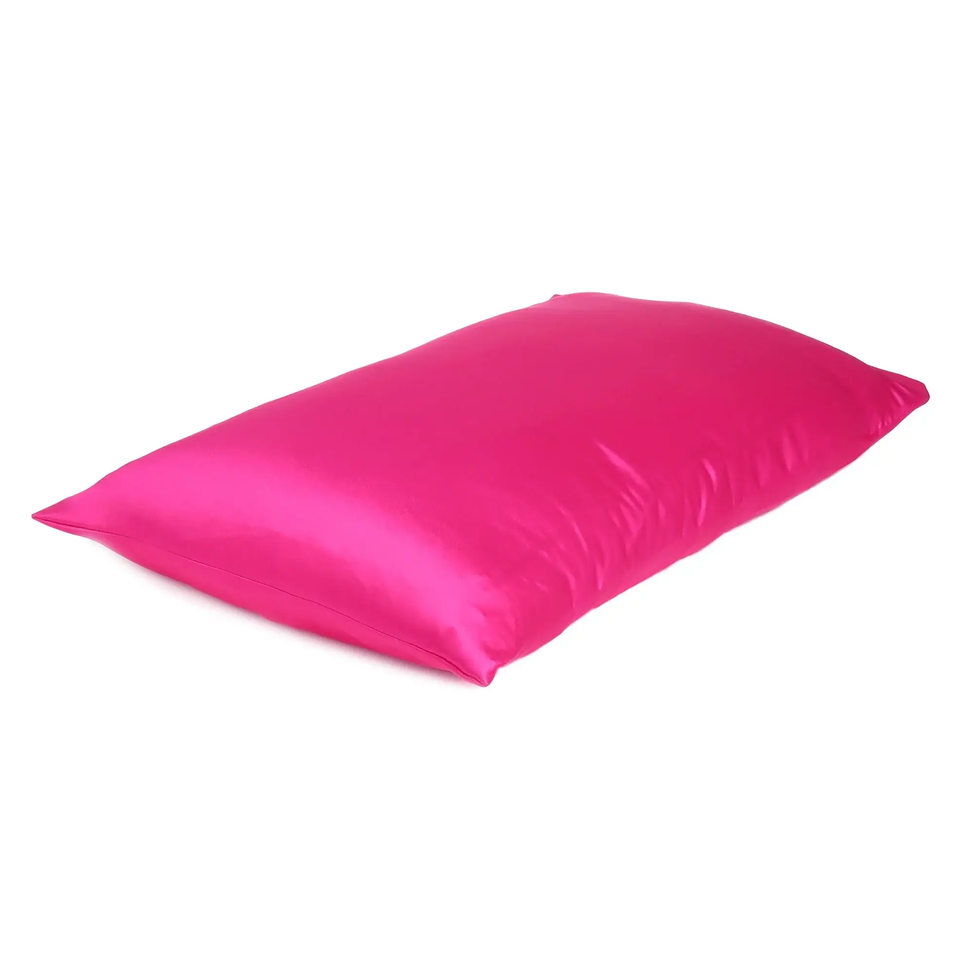 Fuchsia Dreamy Set Of 2 Silky Satin King Pillowcases - Image 3