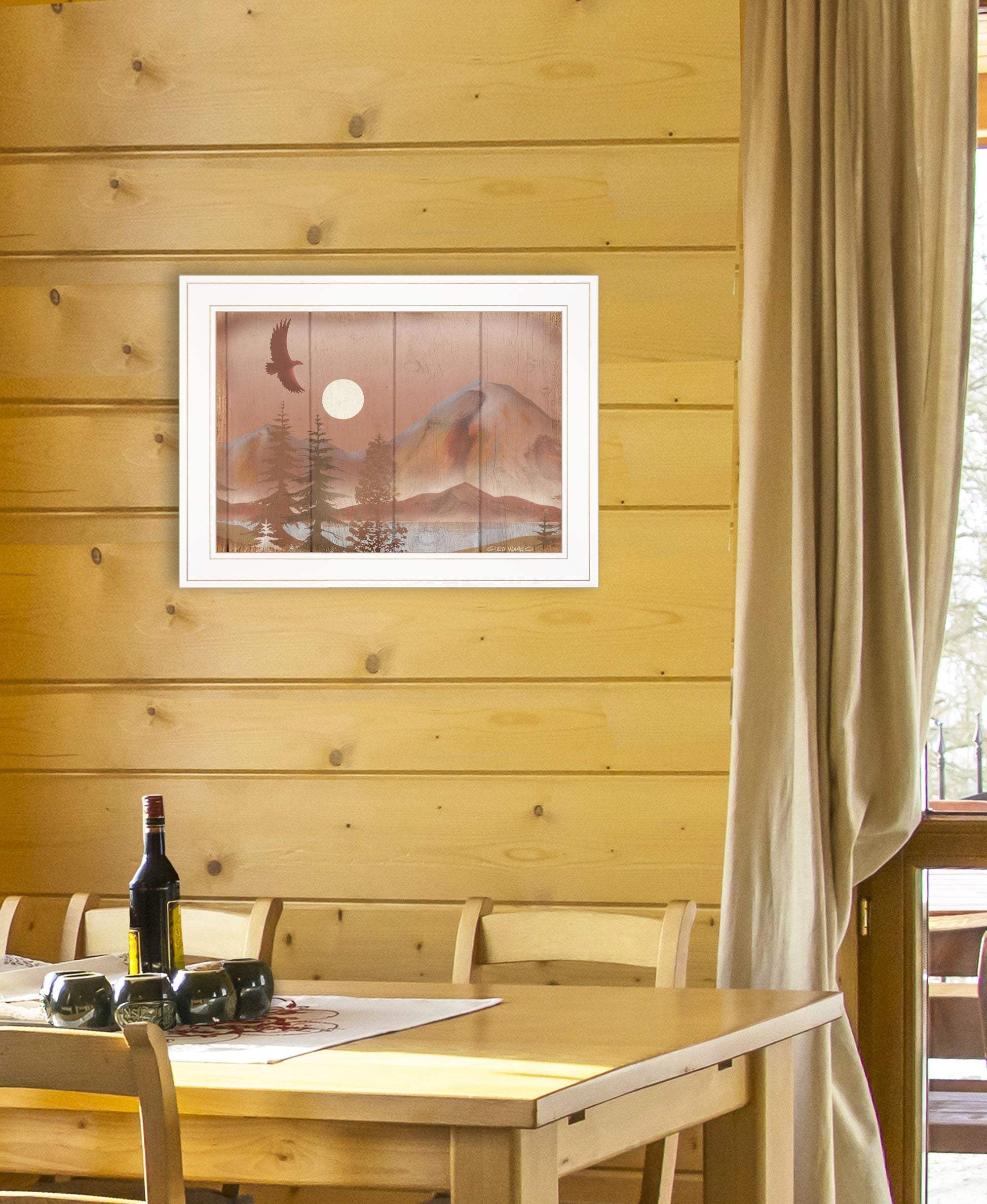 Full Moon I 1 White Framed Print Wall Art - Image 5
