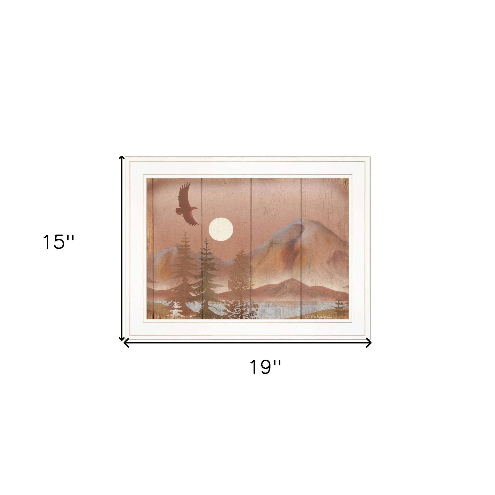 Full Moon I 1 White Framed Print Wall Art - Image 6