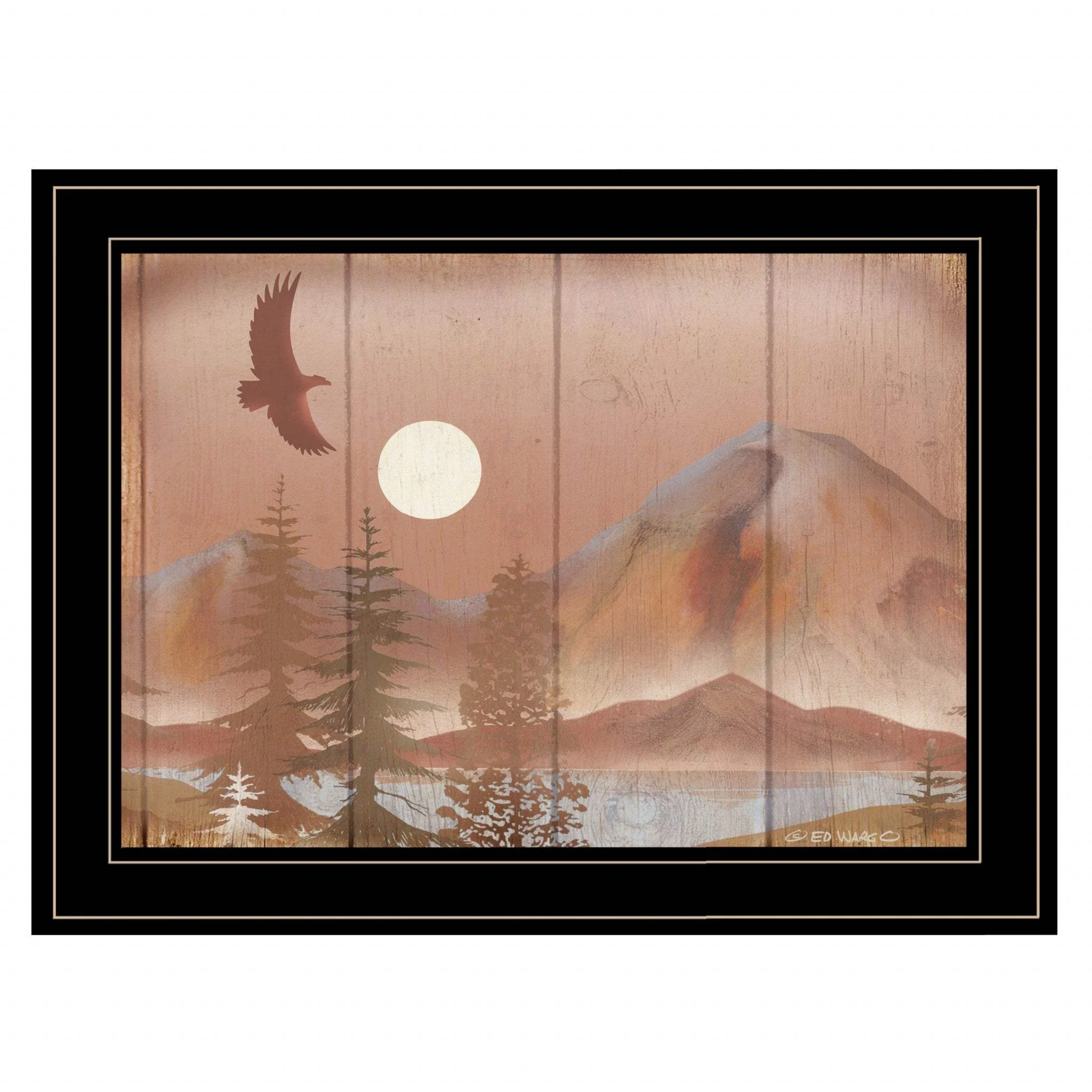 Full Moon I 2 Black Framed Print Wall Art - Image 2