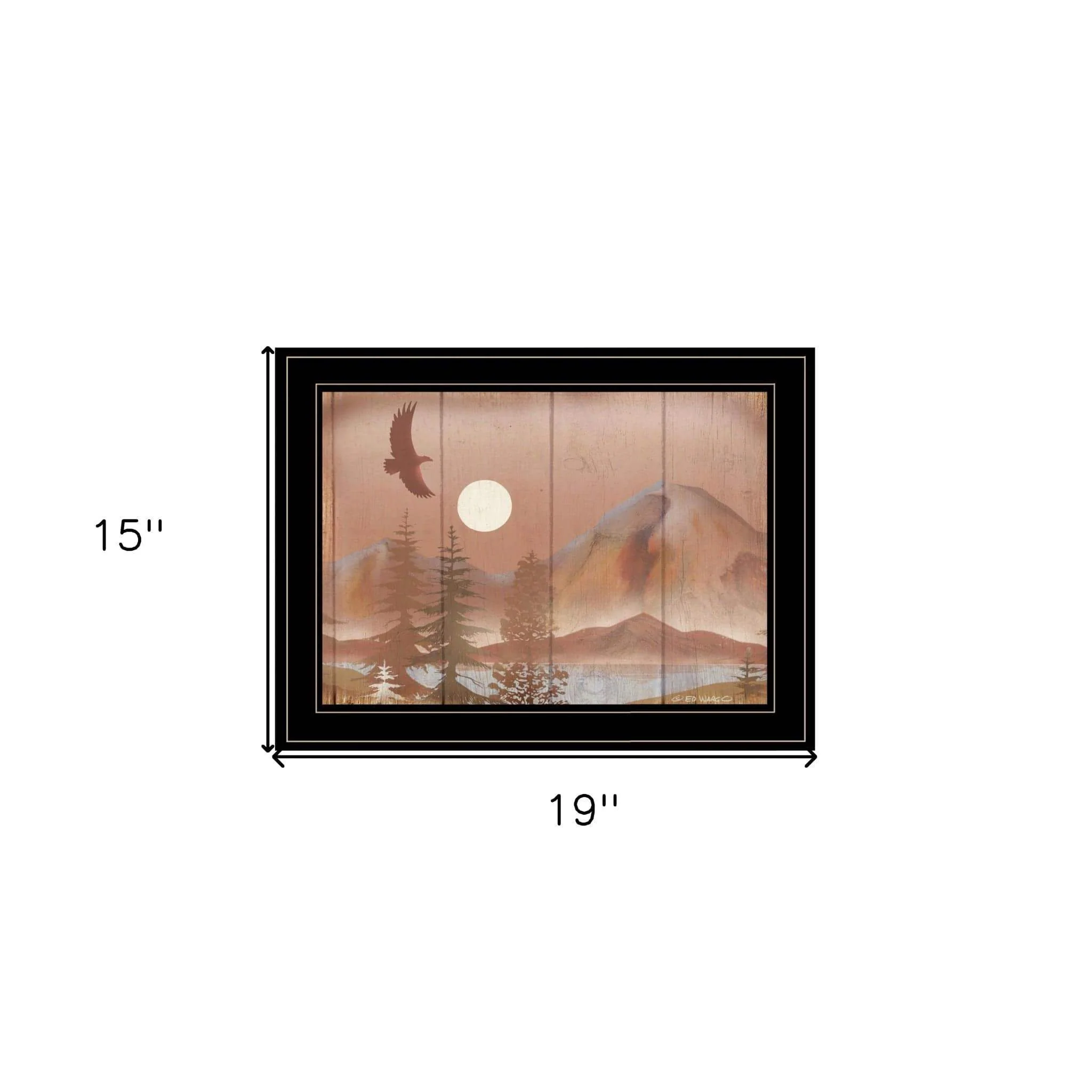Full Moon I 2 Black Framed Print Wall Art - Image 6