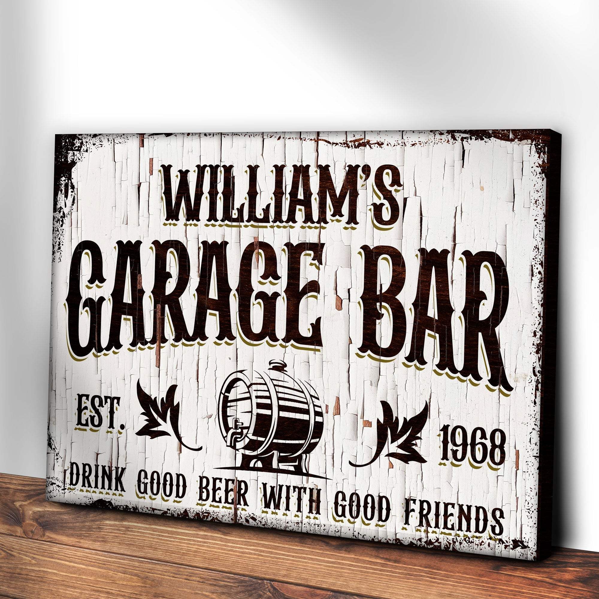 Garage Bar Rustic Wood Sign - Image 3