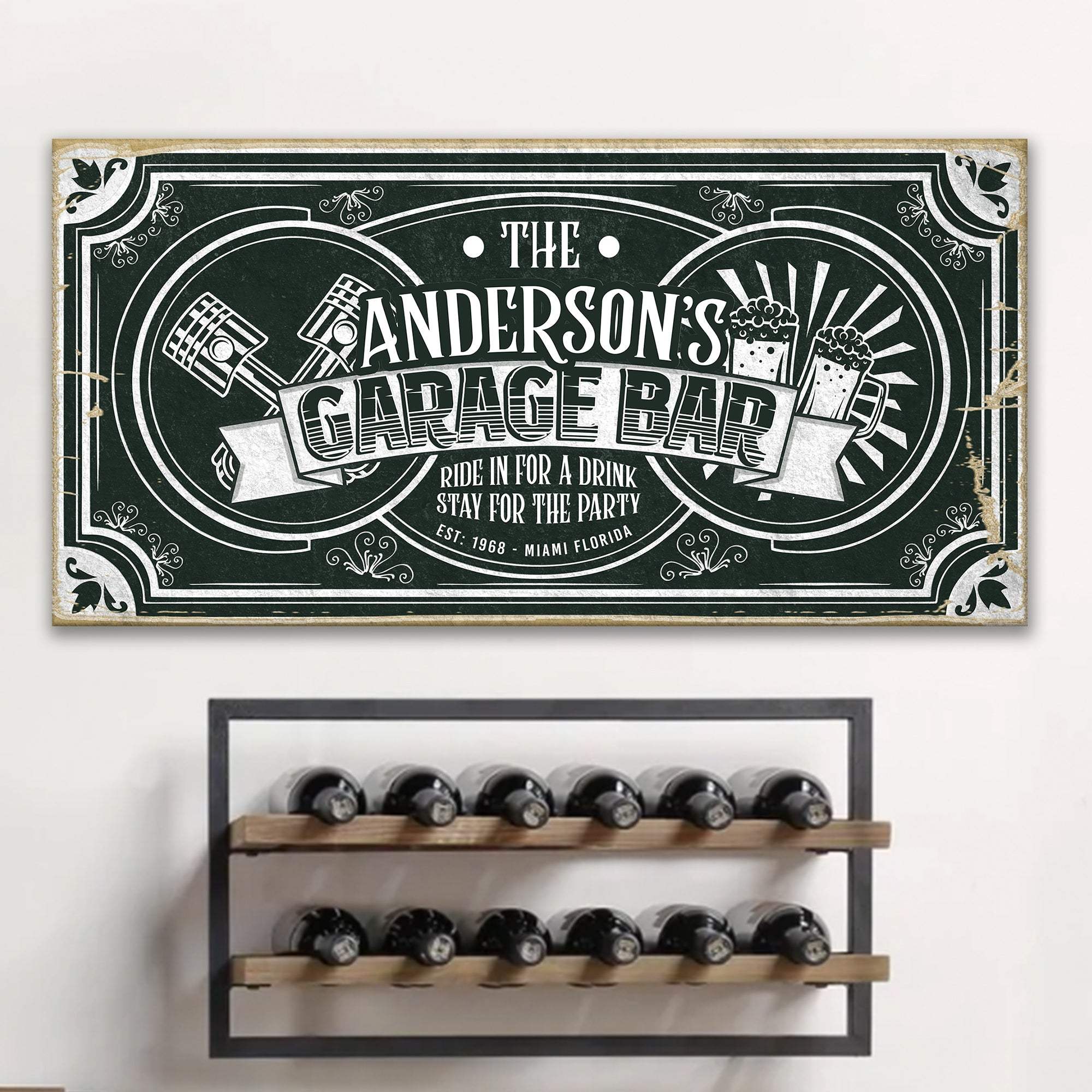 Garage Bar Victorian Vintage Sign - Image 2