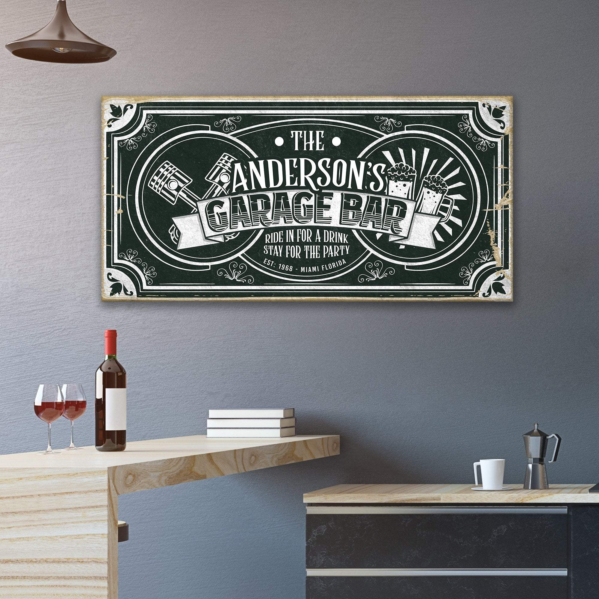 Garage Bar Victorian Vintage Sign - Image 3