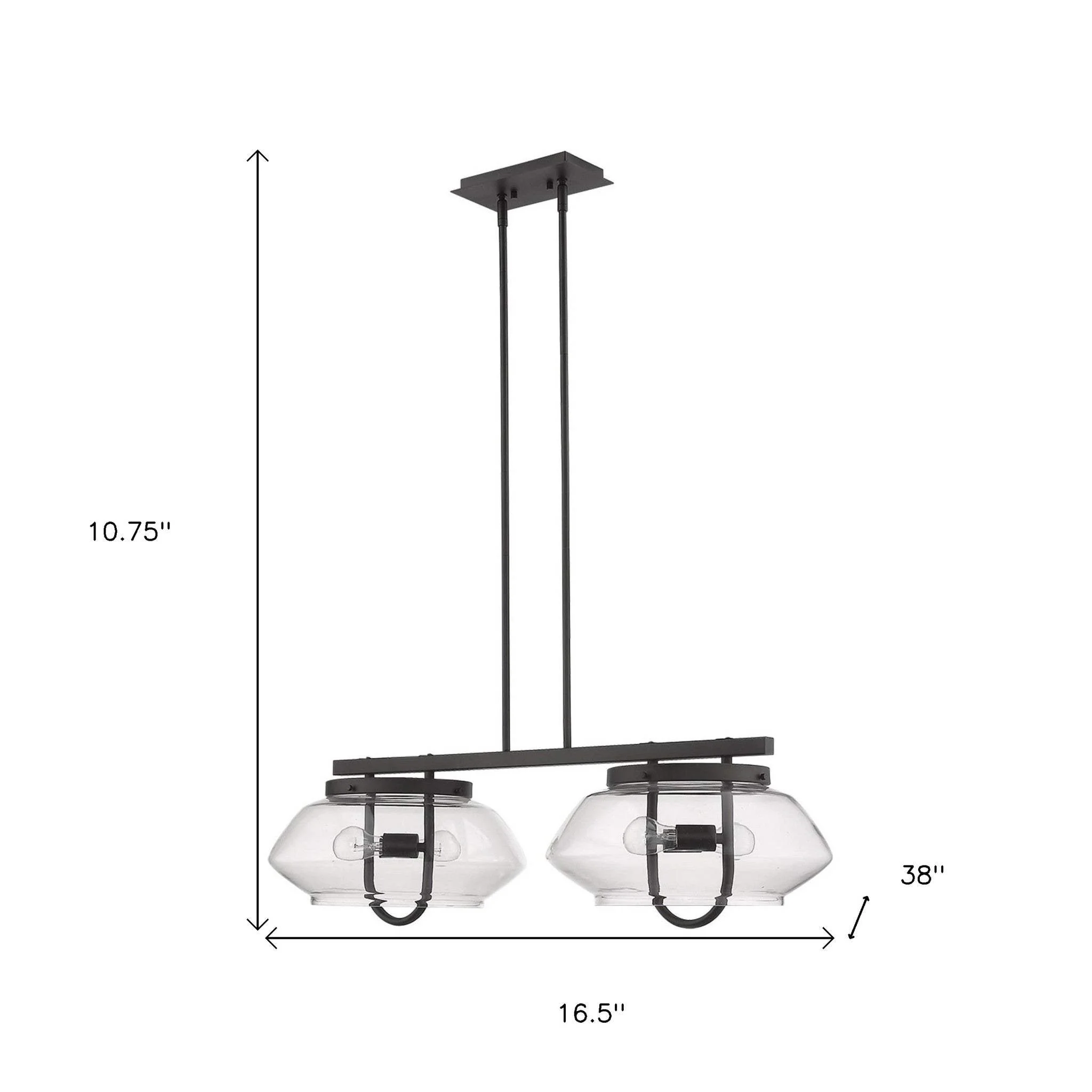 Garner 4-Light Oil-Rubbed Bronze Island Pendant - Image 9