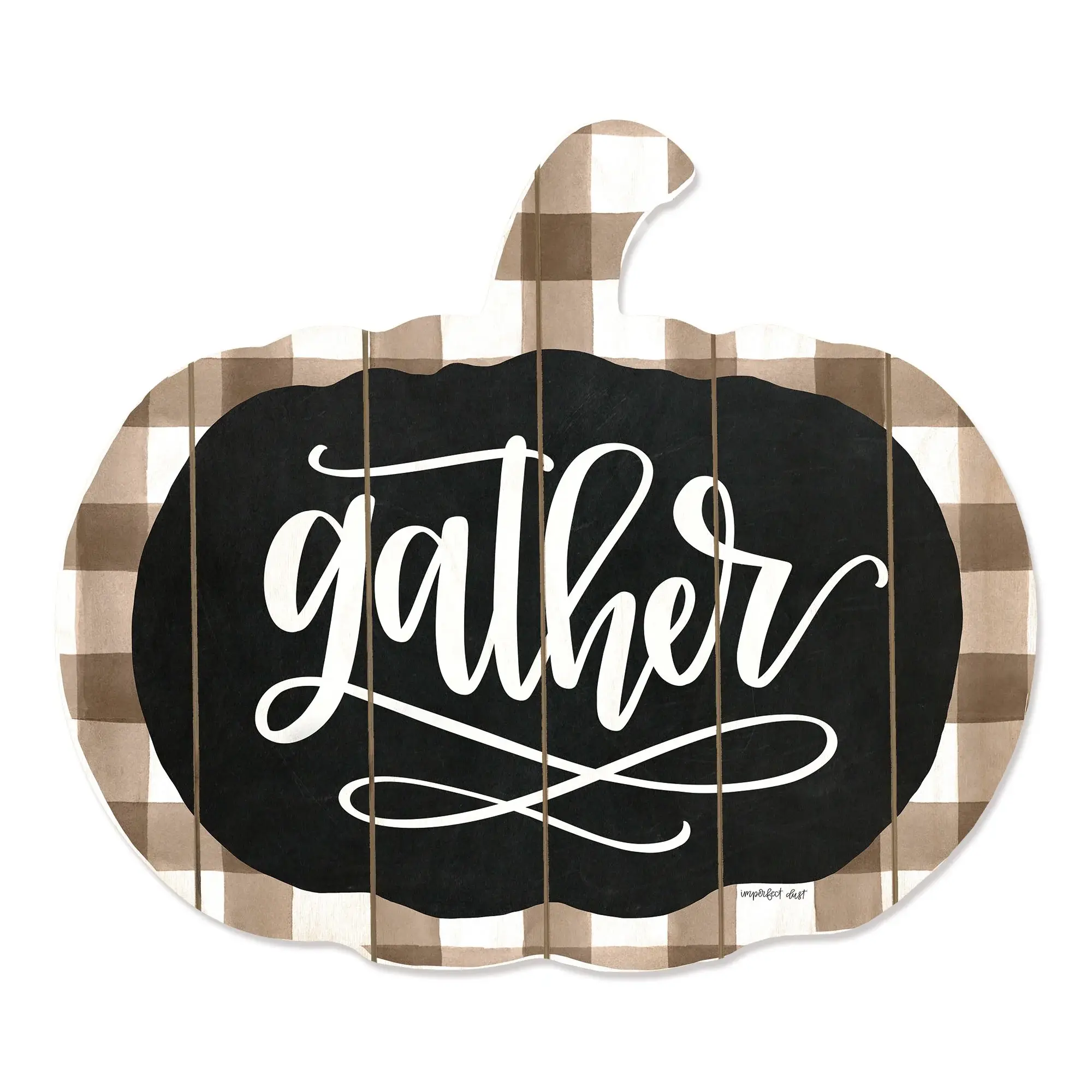 Gather Printed on a Pumpkin Unframed Print Wall Art - Image 2
