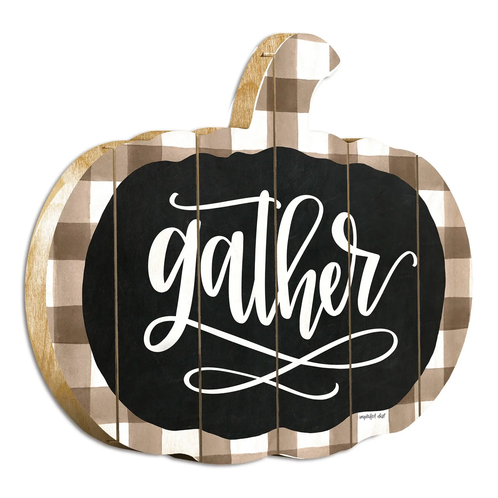 Gather Printed on a Pumpkin Unframed Print Wall Art - Image 3