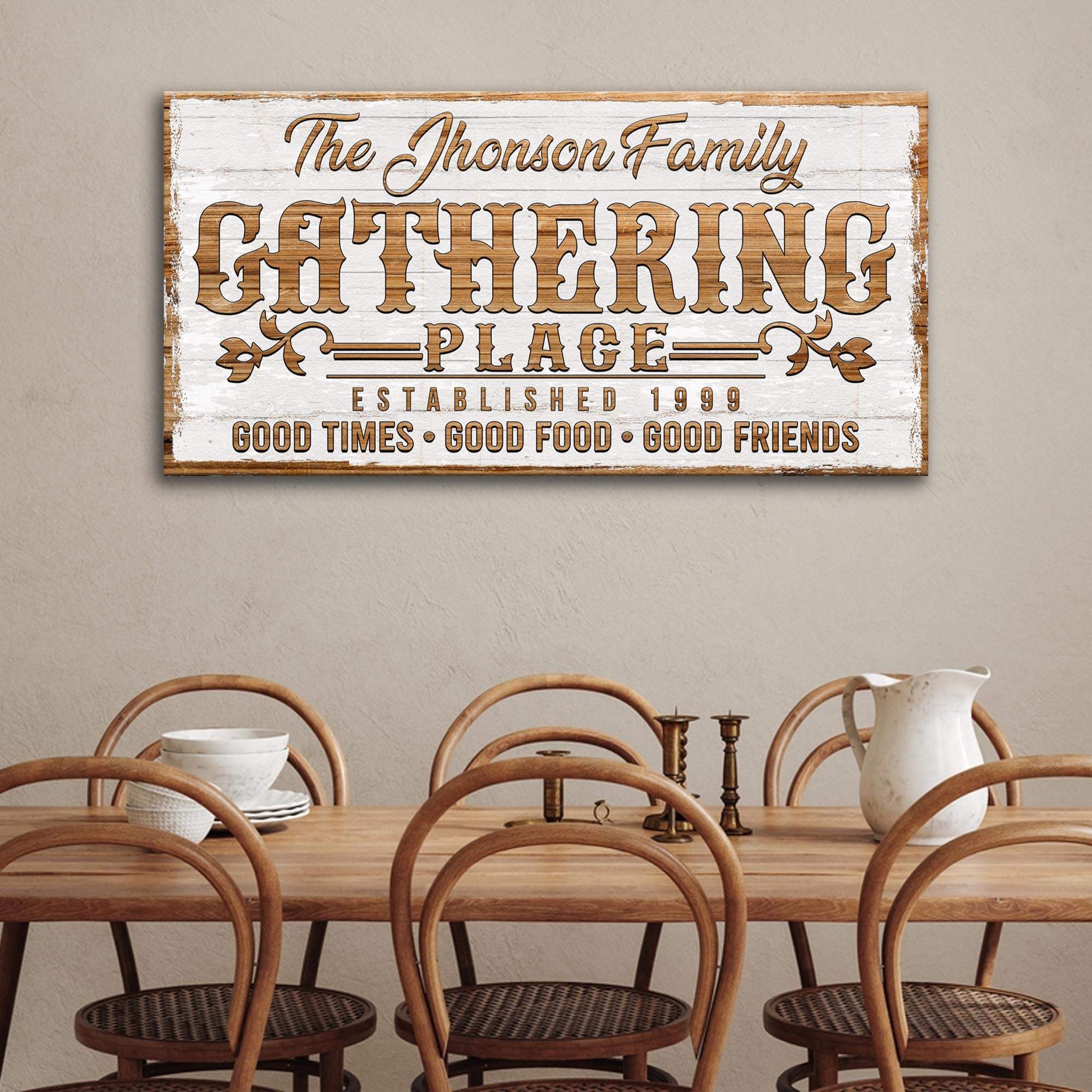 Gathering Place Personalized Sign II - Image 2