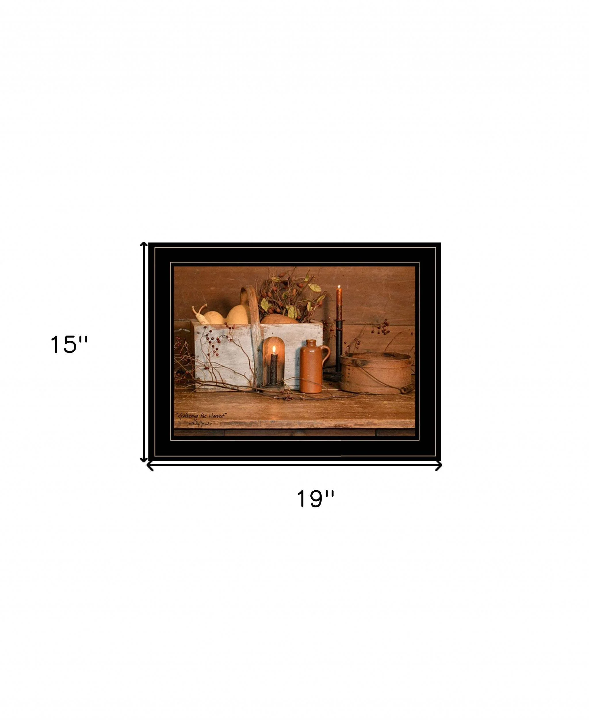 Gathering The Harvest 3 Black Framed Print Kitchen Wall Art - Image 5