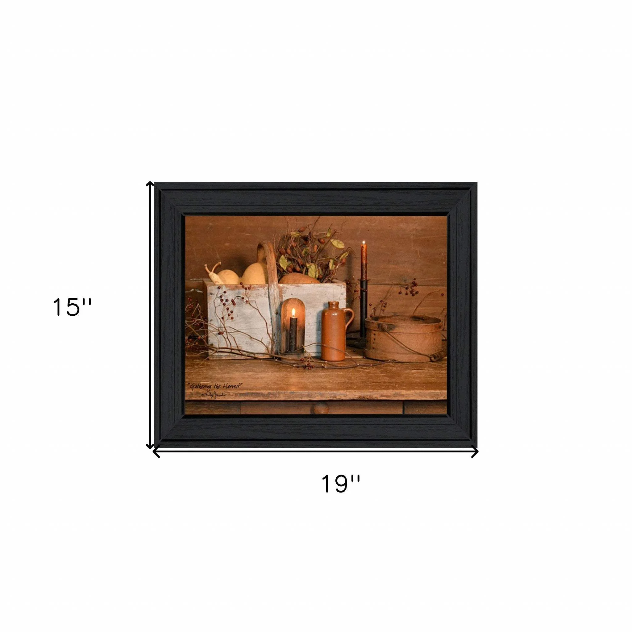Gathering the Harvest 4 Black Framed Print Kitchen Wall Art - Image 4