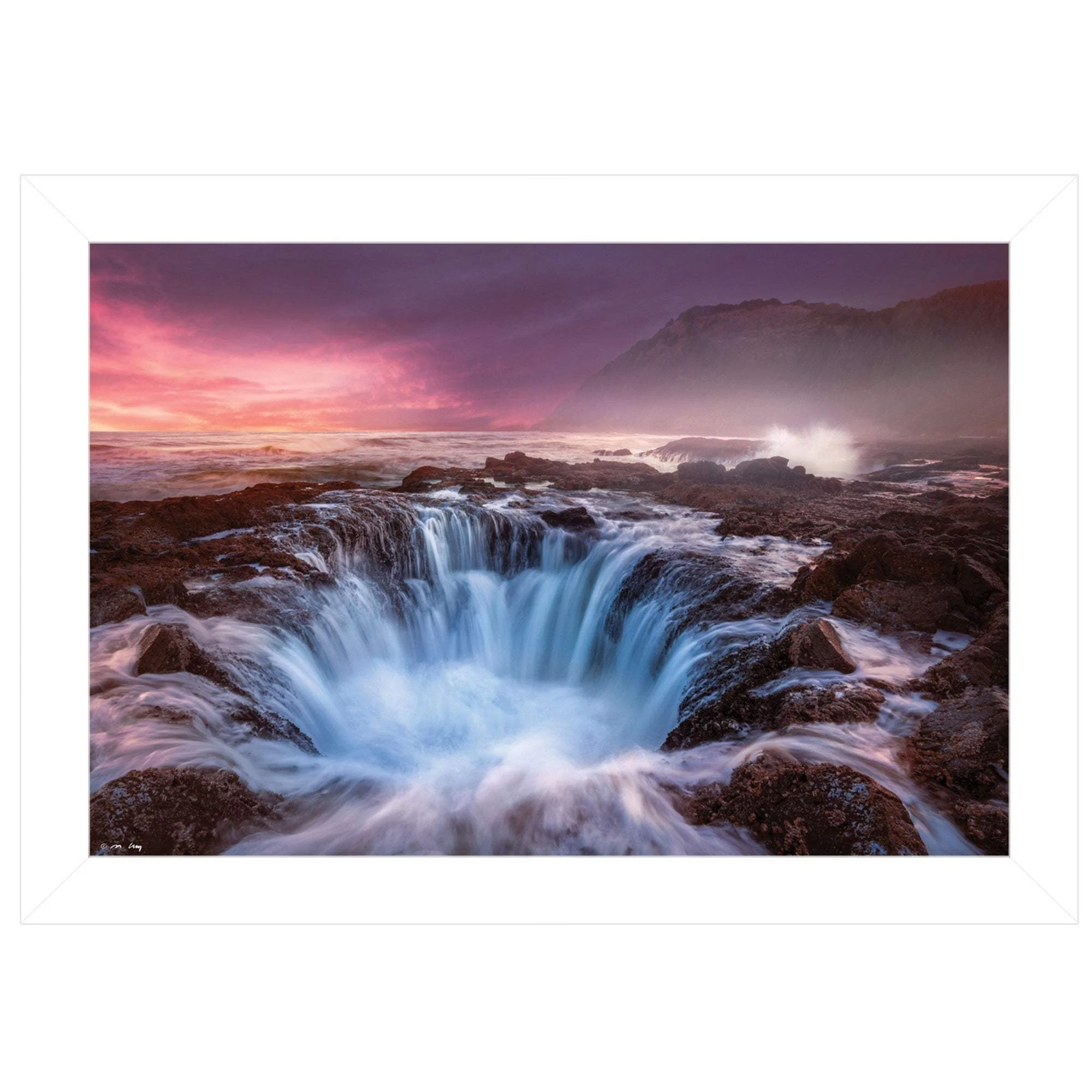 Genesis 1 White Framed Print Wall Art - Image 2