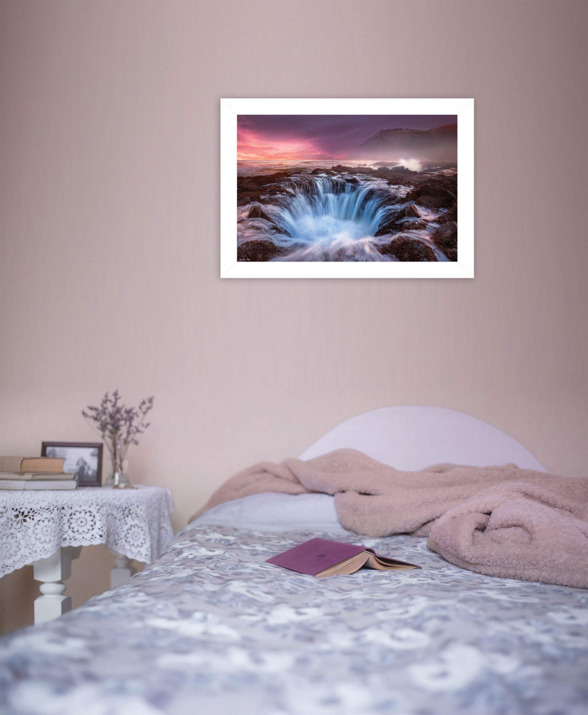 Genesis 1 White Framed Print Wall Art - Image 4