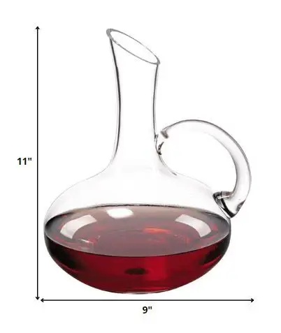 Genie Mouth Blown Lead Free Crystal Wine Carafe - Image 7