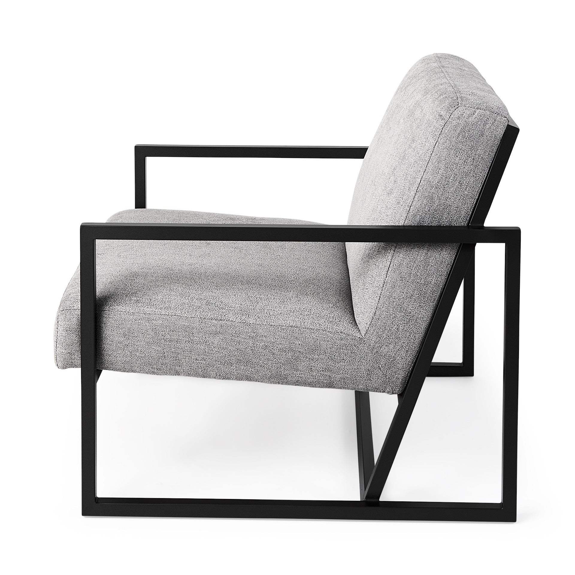 Geo Modern Gray And Black Accent Or Side Chair - Image 3