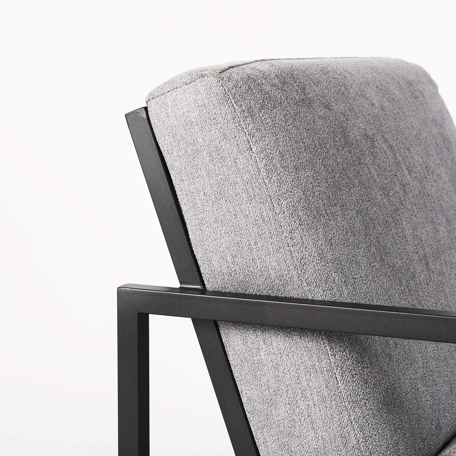 Geo Modern Gray And Black Accent Or Side Chair - Image 6