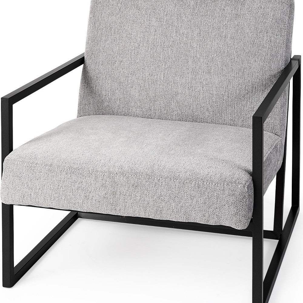 Geo Modern Gray And Black Accent Or Side Chair - Image 9