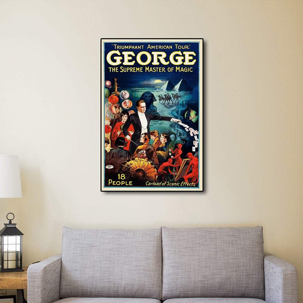 George The Supreme Master Vintage Magic Unframed Print Wall Art - Image 6