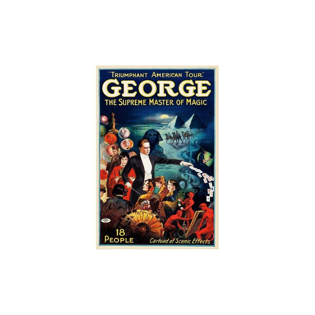 George The Supreme Master Vintage Magic Unframed Print Wall Art - Image 2