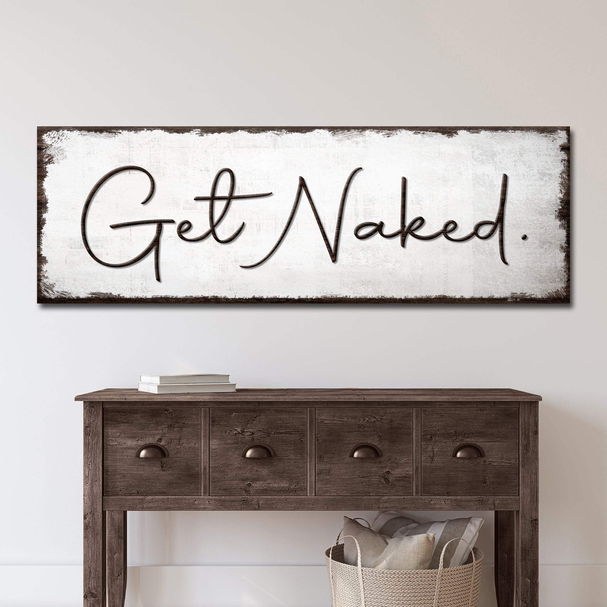 Get Naked Bathroom Sign - Image 2